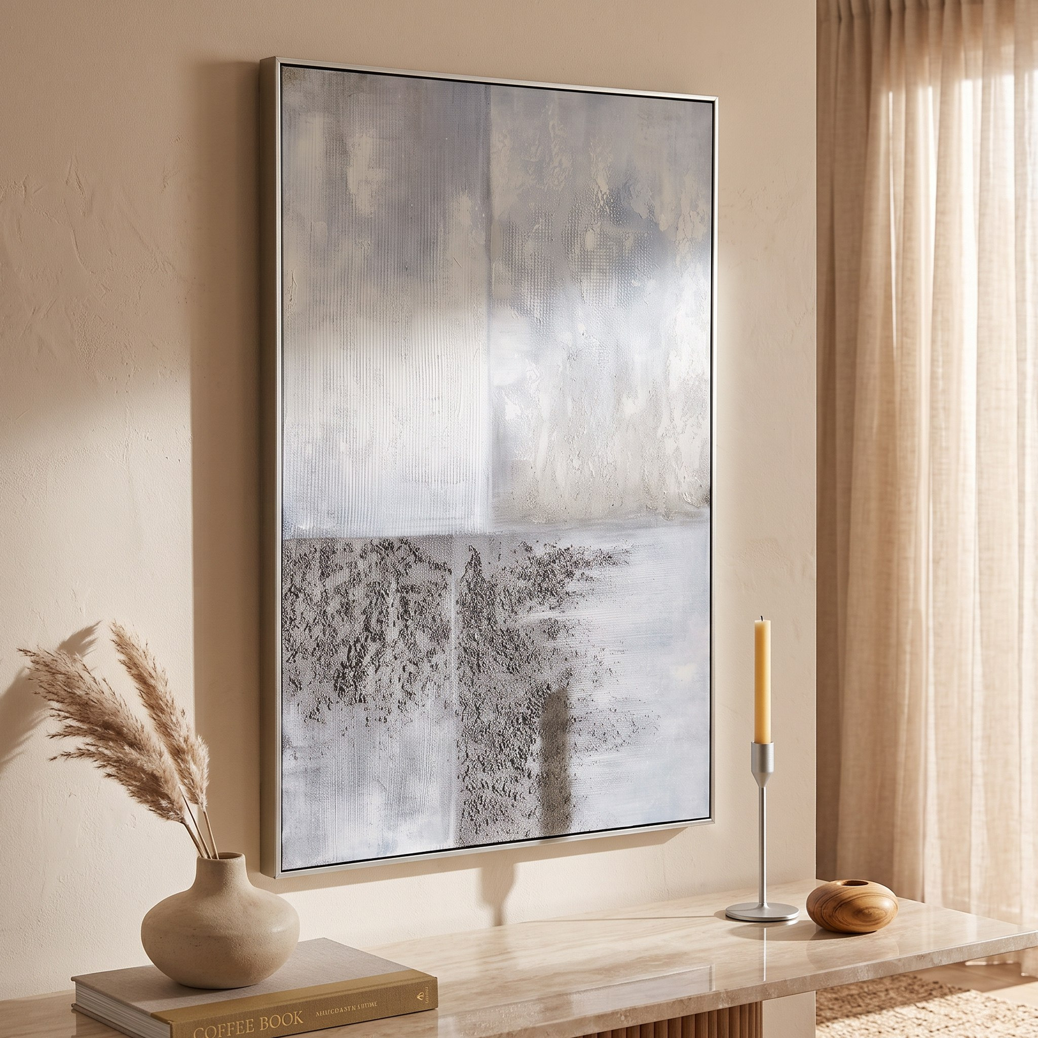 Aran Four Square 100% Hand Painted Canvas Art - 80x3.8x120 cm-hbxhomeware-hbxdecorandfurnishings-image-1