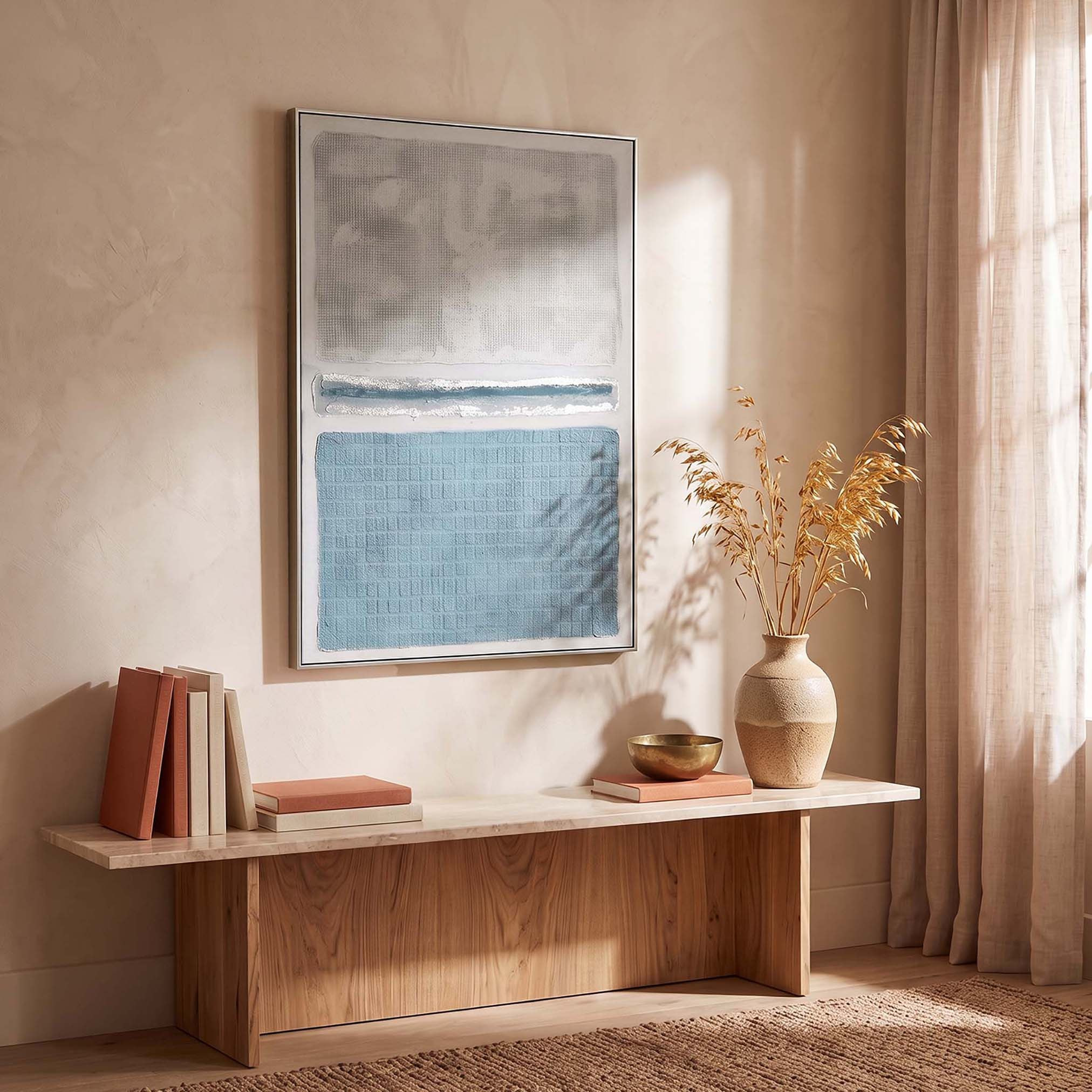 Aran Muslin 100% Hand-painted Canvas Art - 80x3.8x120 cm-hbxhomeware-hbxdecorandfurnishings-image-1