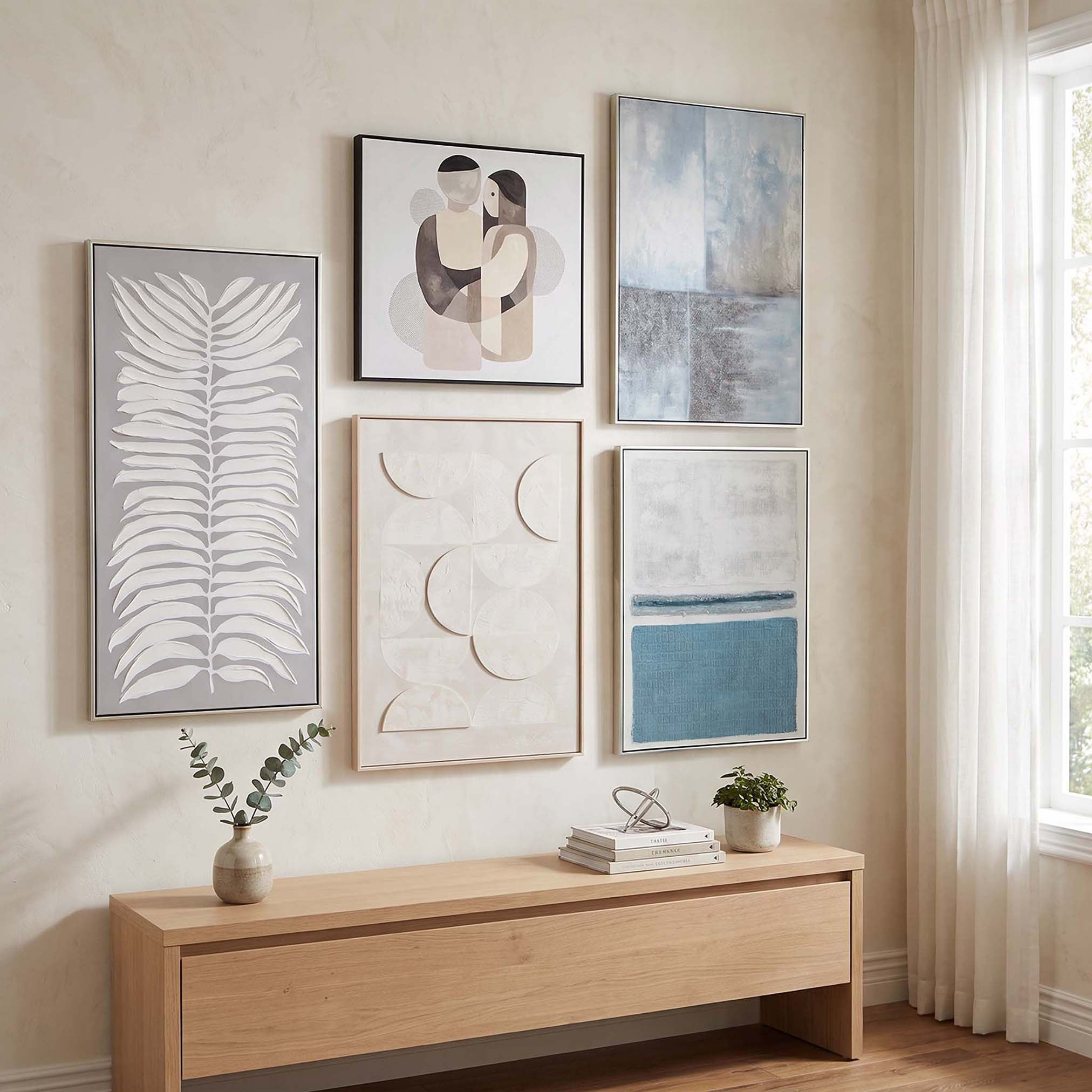 Aran Muslin 100% Hand-painted Canvas Art - 80x3.8x120 cm-hbxhomeware-hbxdecorandfurnishings-image-4