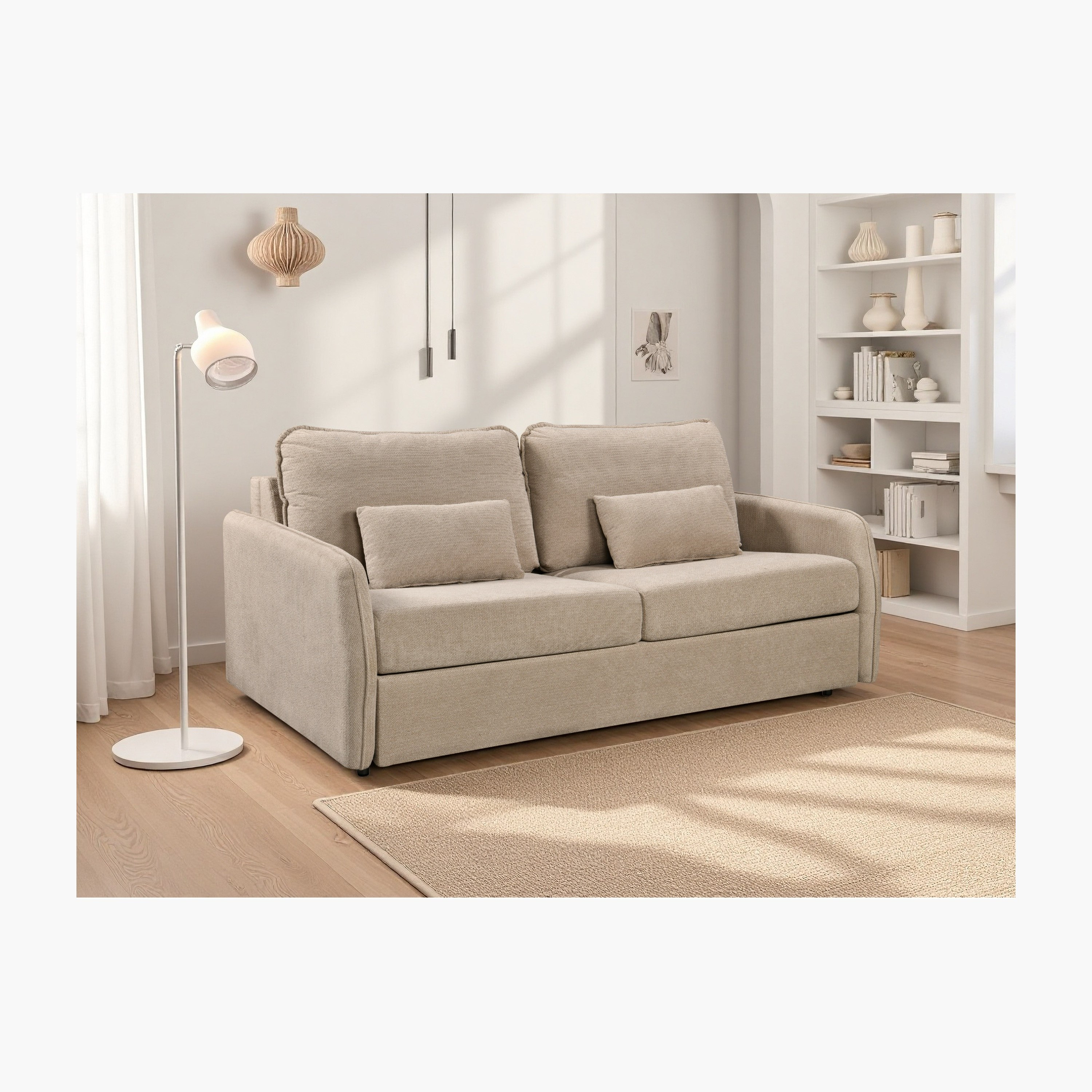 Arizona NXT 3-Seater Fabric Sofabed with Mattress-hbxfurniture-sofasandarmchairs-sofabeds-image-1