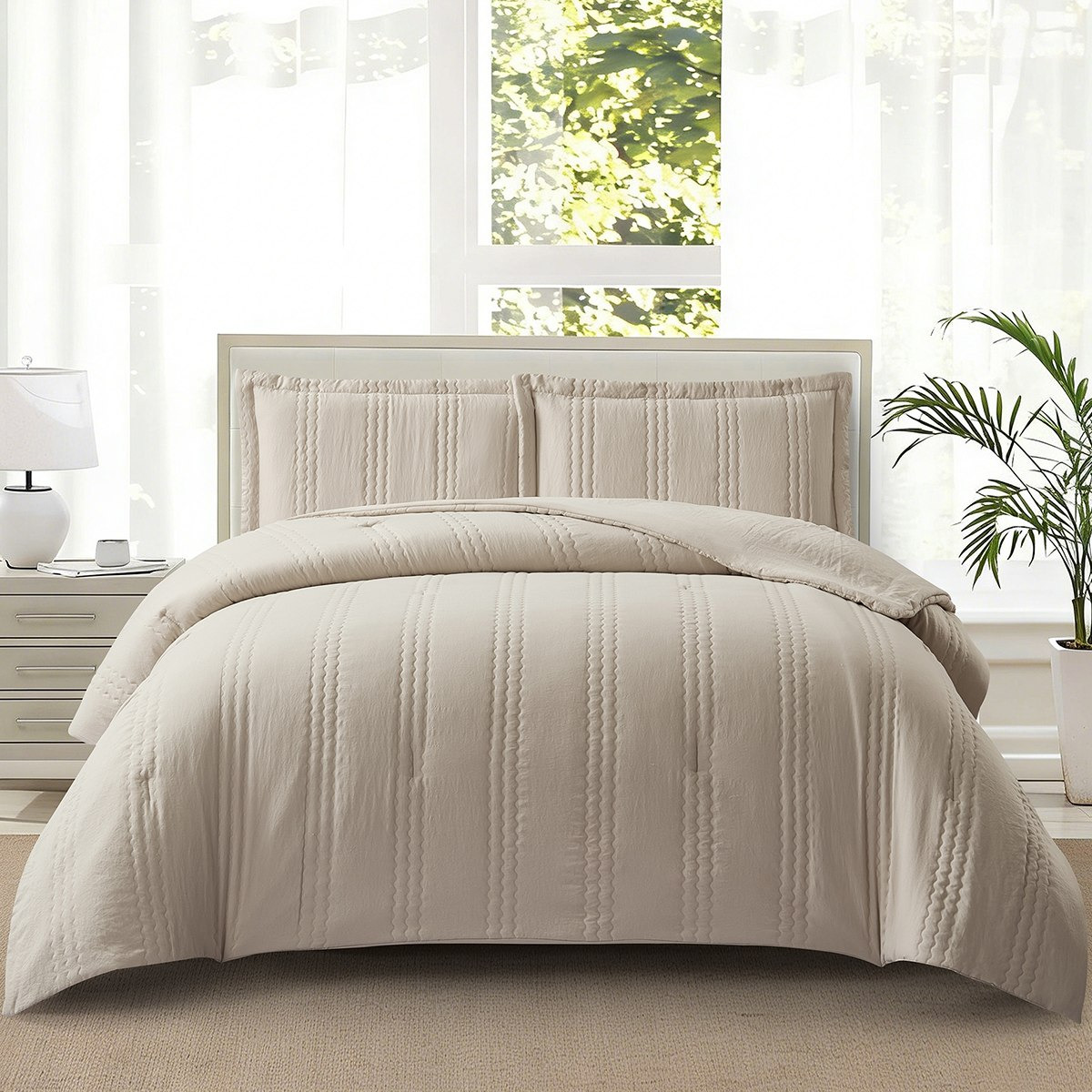 Braxton Jumbo 4-Piece BIAB Quilted Twin Comforter Set - 160x220 cm-hbxhomeware-hbxbedroom-image-2