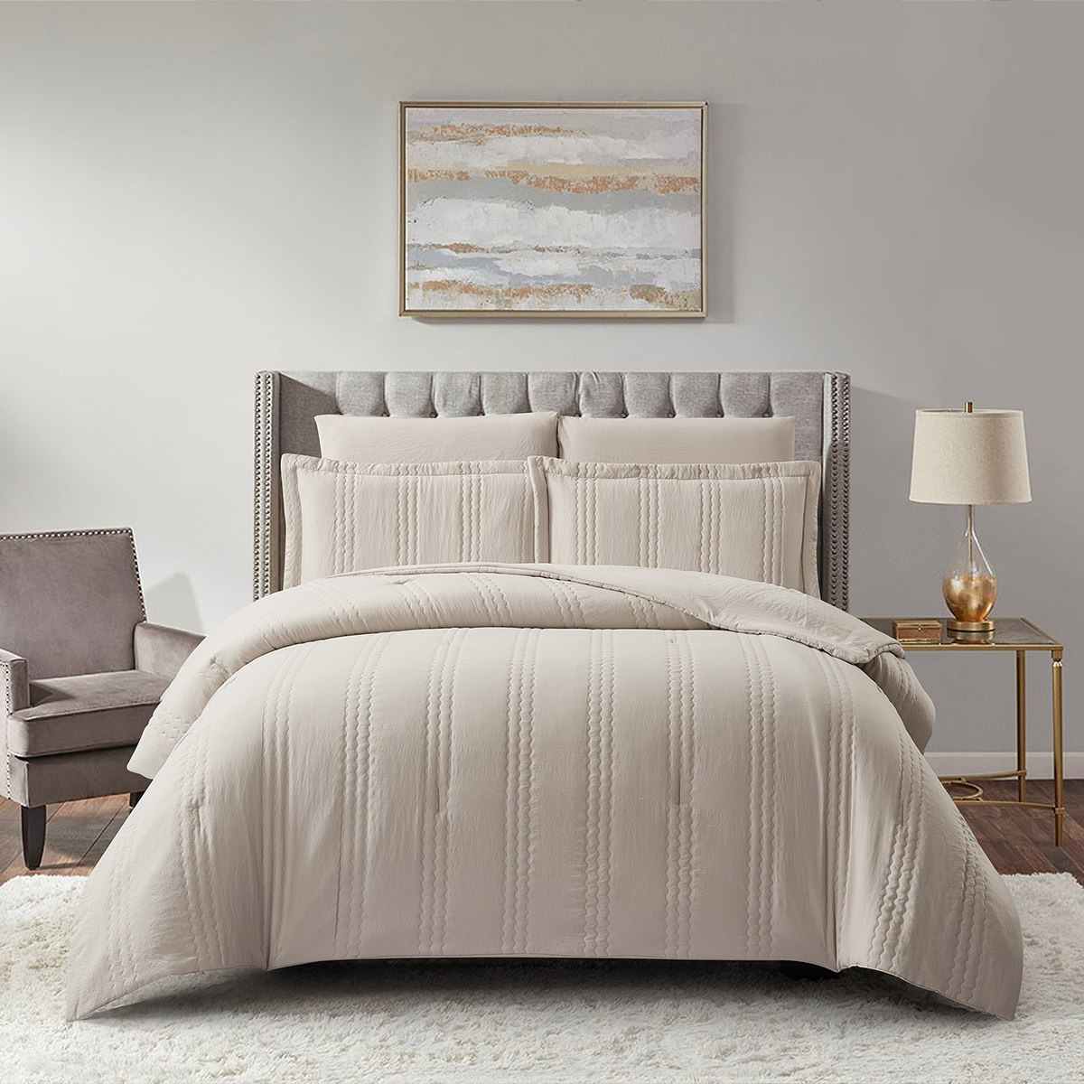 Braxton Jumbo Quilted 6-Piece BIAB King Comforter Set - 220x240 cm-hbxhomeware-hbxbedroom-image-2