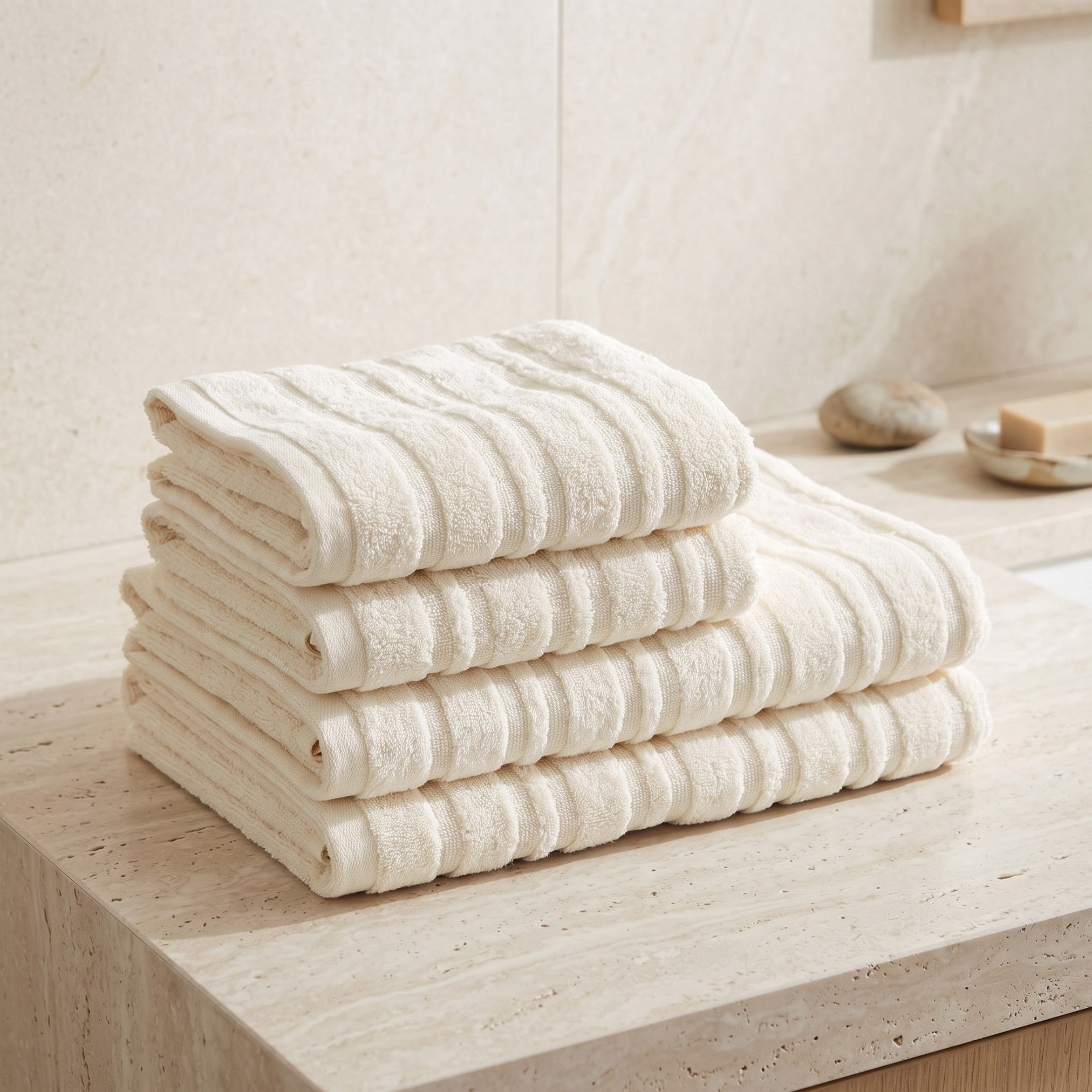 طقم مناشف حمام قطن قطعتين من بيرفورمانس - 70x140 سم-hbxbathroom-bathroomtextiles-image-4