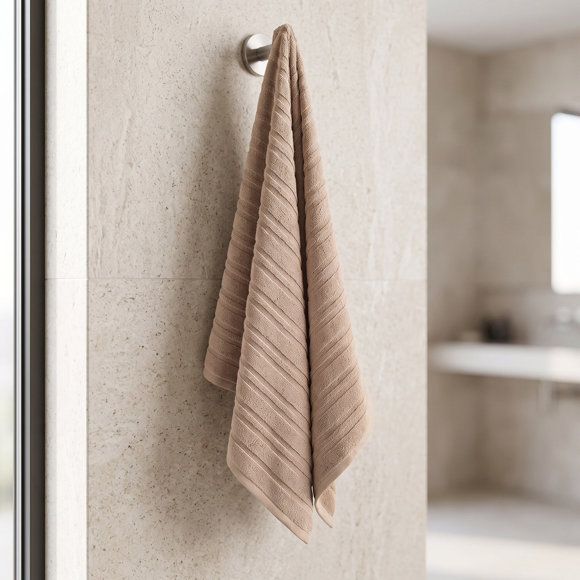 طقم مناشف حمام قطن قطعتين من بيرفورمانس - 70x140 سم-hbxbathroom-bathroomtextiles-image-2