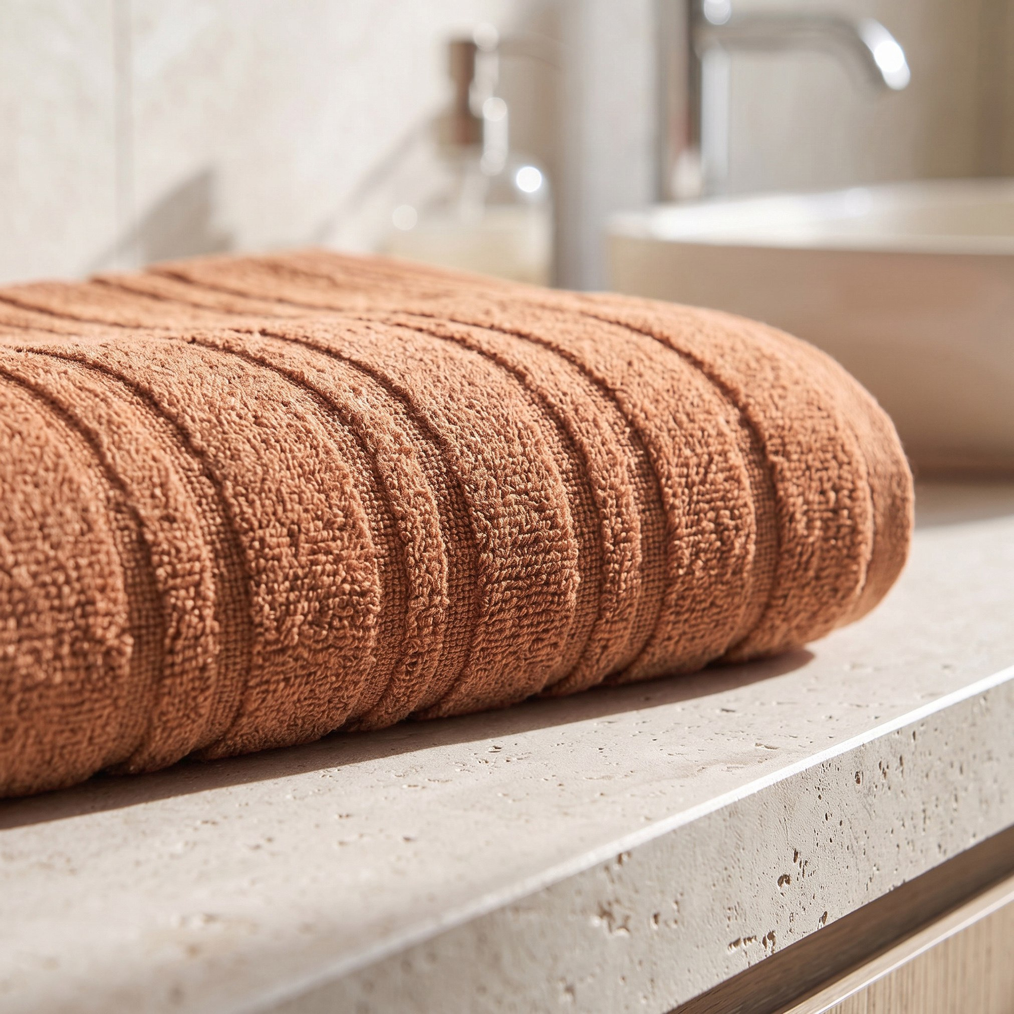 طقم مناشف حمام قطن قطعتين من بيرفورمانس - 70x140 سم-hbxbathroom-bathroomtextiles-image-3