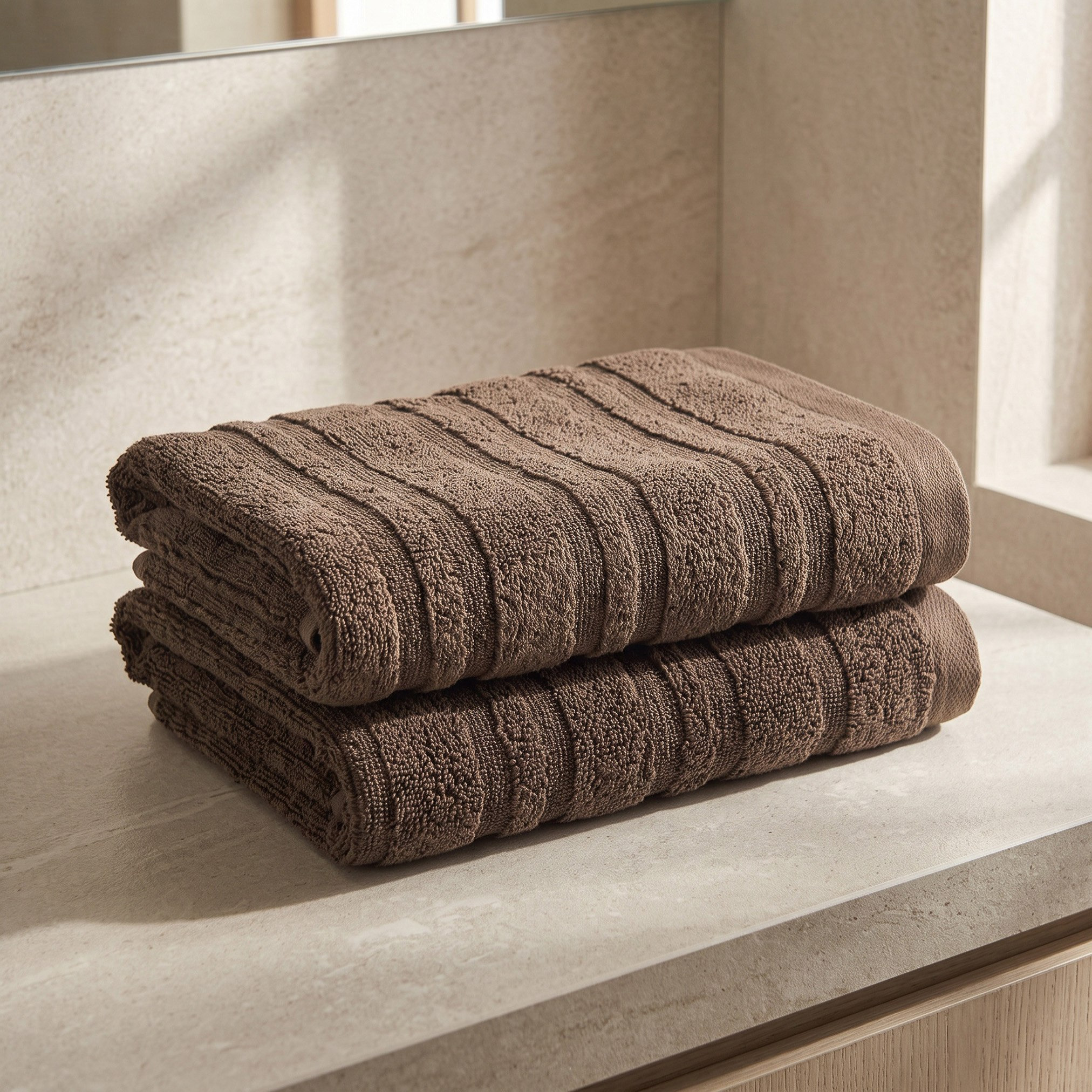 طقم مناشف يد قطن قطعتين من بيرفورمانس - 50x90 سم-hbxbathroom-bathroomtextiles-image-1