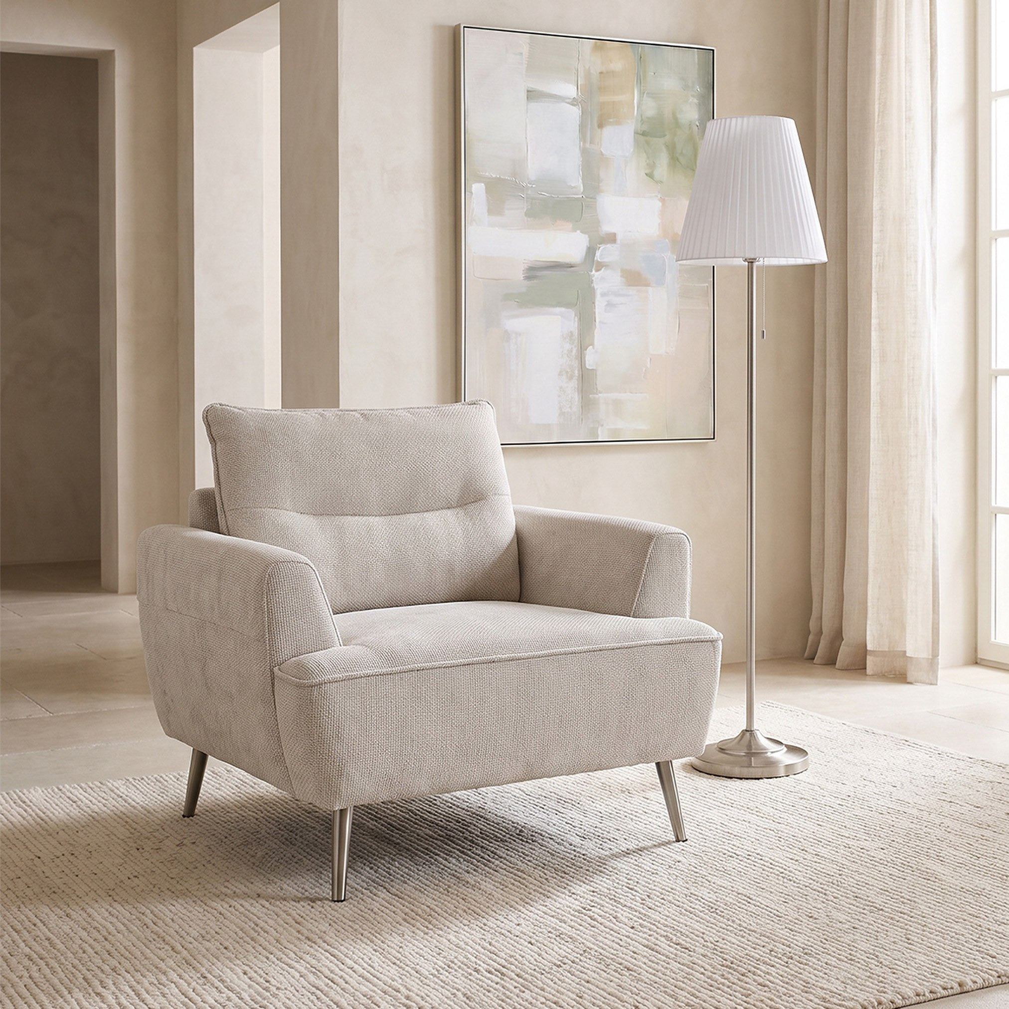 Bruges Armchair Sofa with Easy Clean Fabric-hbxlivingroom-sofasandarmchairs-sofas-image-1