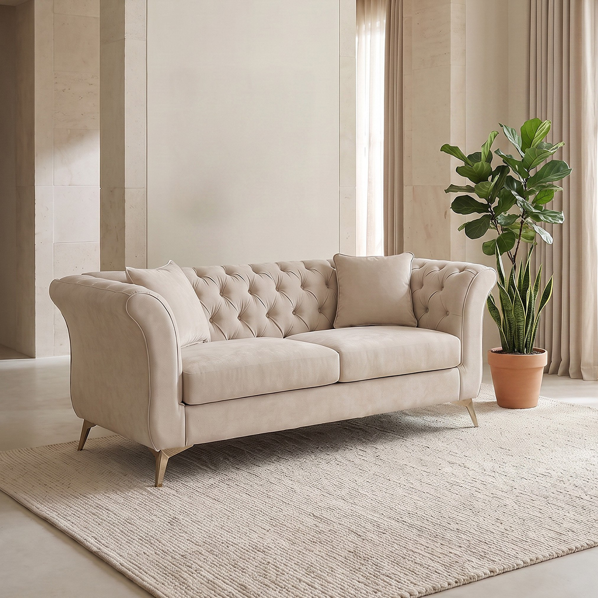 Oro NXT 2-Seater Fabric Sofa with 2 Cushions-hbxlivingroom-sofasandarmchairs-sofas-image-2