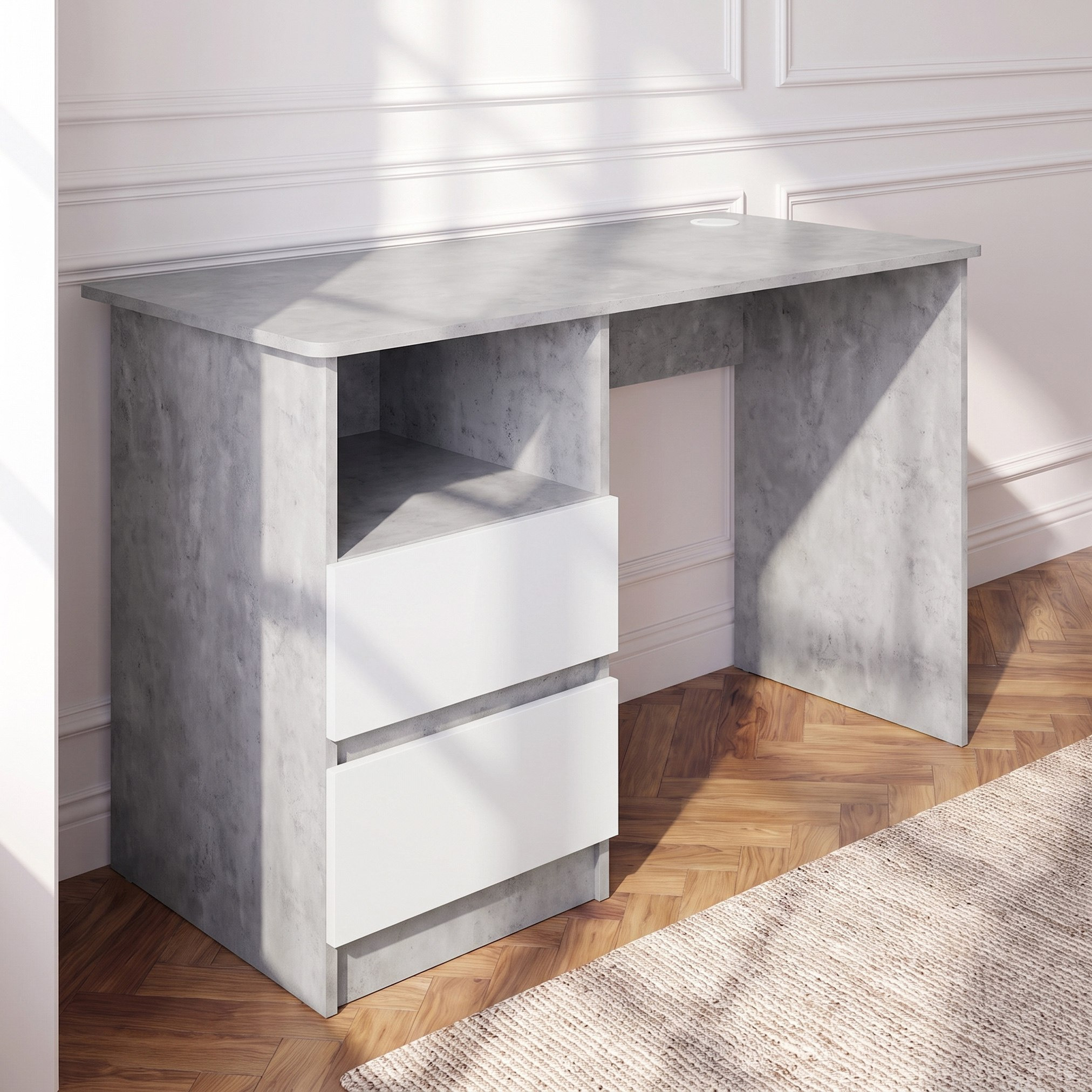 Alford Patara Nxt 2-Drawer Study Desk-hbxfurniture-office-desks-image-1
