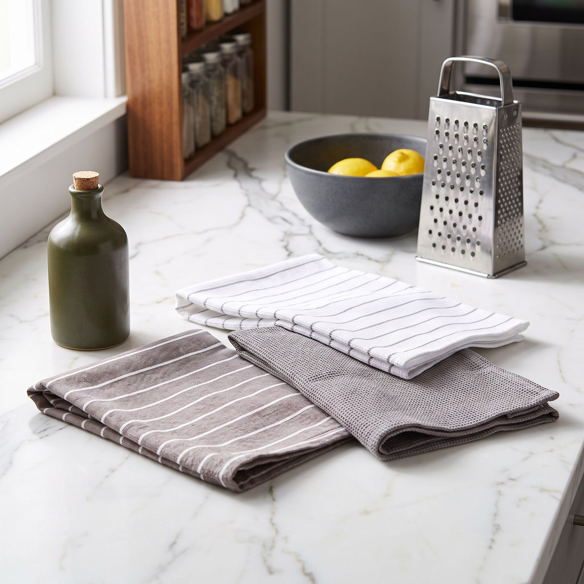 طقم مناشف مطبخ 3 قطع من وافل - 40x60 سم-hbxhomeware-kitchenware-kitchenlinens-image-2
