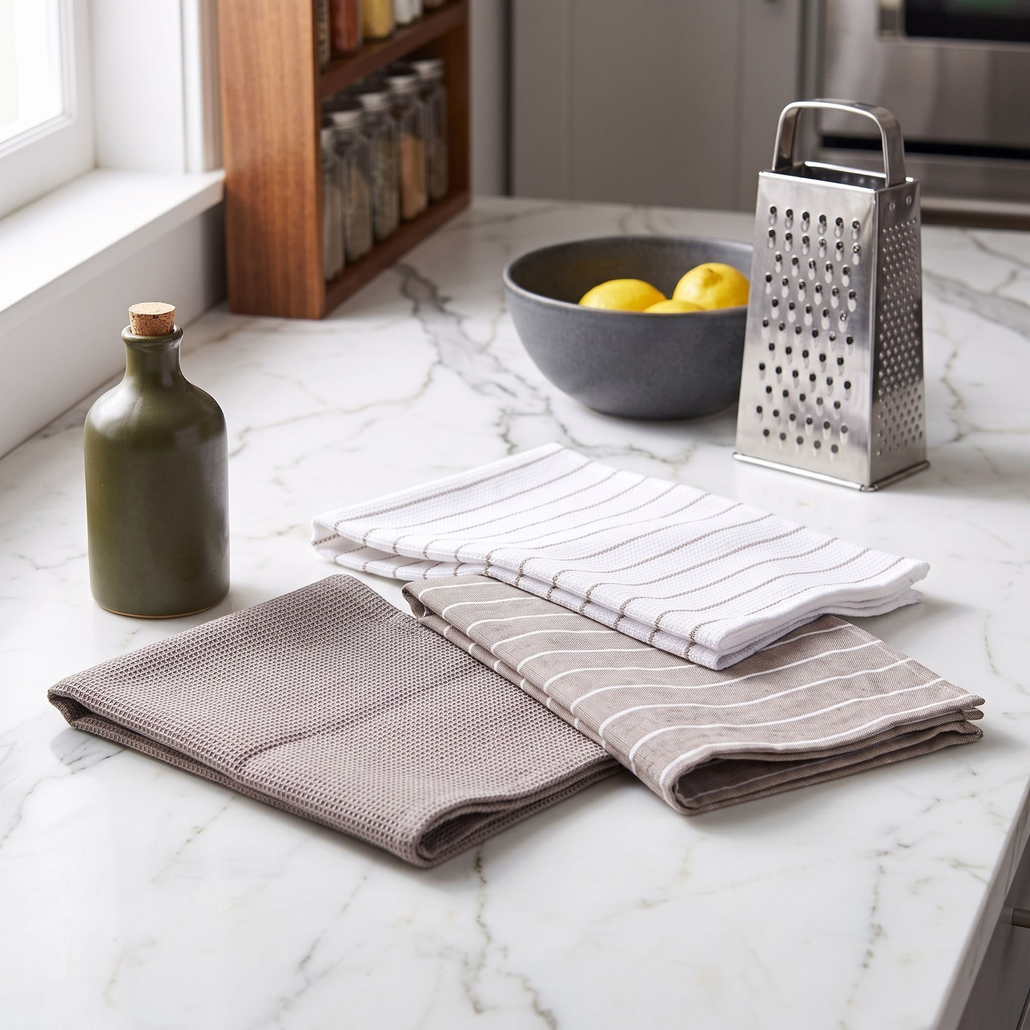 طقم مناشف مطبخ 3 قطع من وافل - 40x60 سم-hbxhomeware-kitchenware-kitchenlinens-image-2
