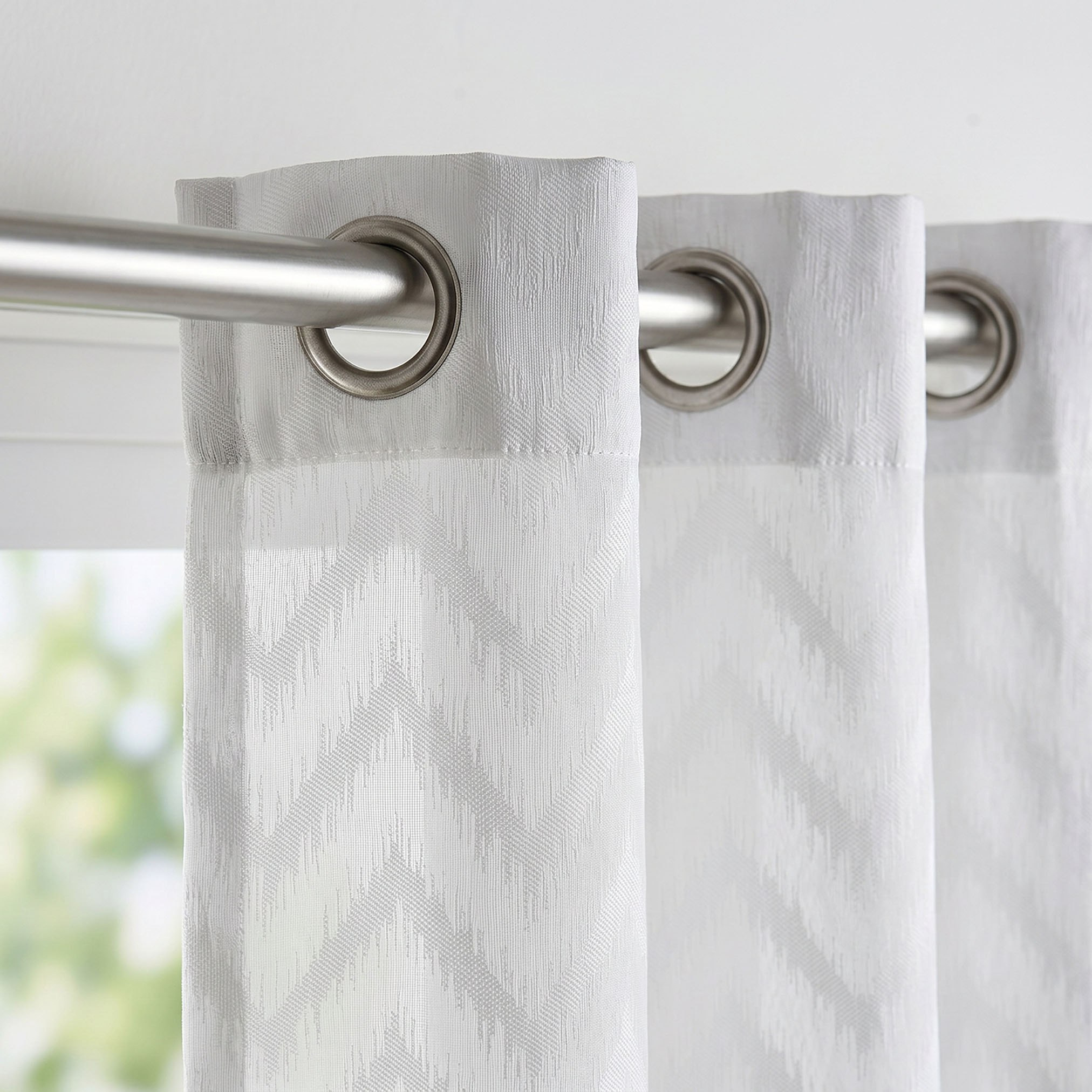 Braxton Lusture 2-Piece Sheer Extra Long Curtain Set - 140x300 cm-hbxbedroom-windowcoverings-curtains-image-2