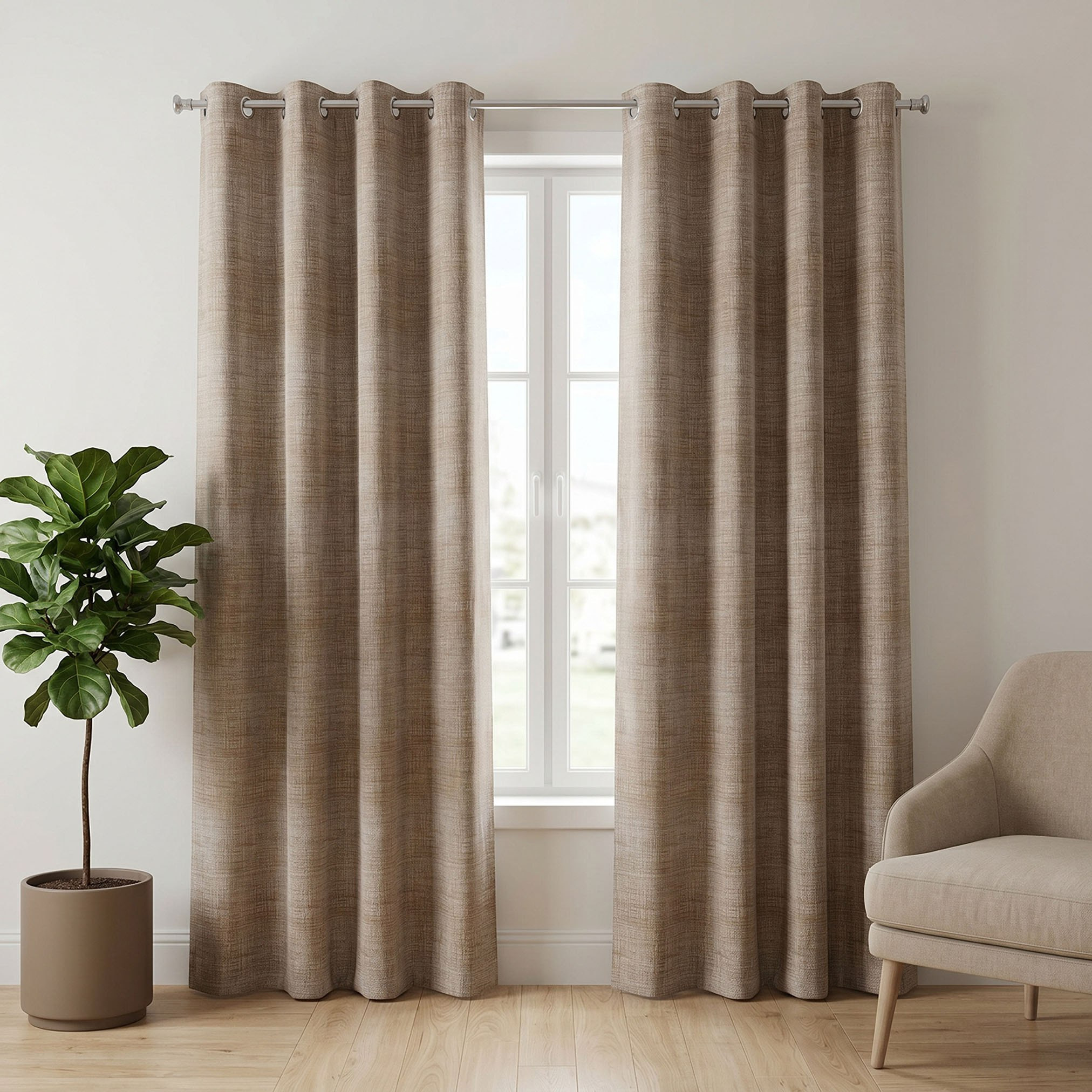 Martha 2-Piece Jacquard Blackout Curtain Set - 140x240 cm-hbxbedroom-windowcoverings-curtains-image-1