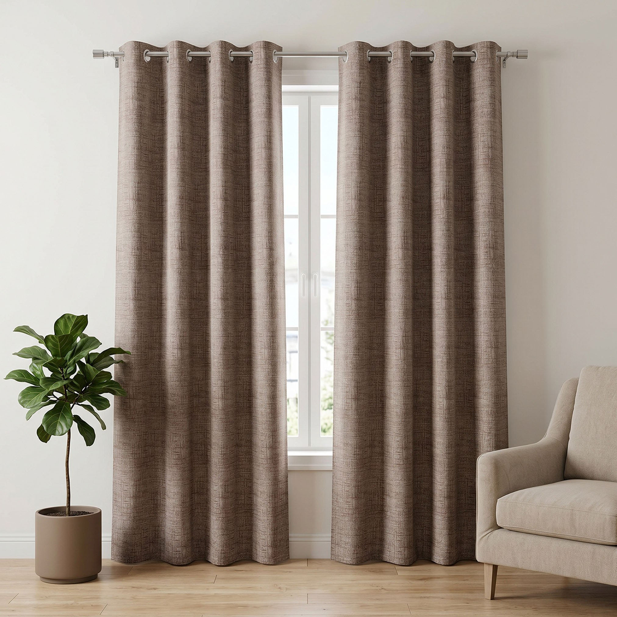 Martha 2-Piece Jacquard Blackout Curtain Set - 140x240 cm-hbxbedroom-windowcoverings-curtains-image-1