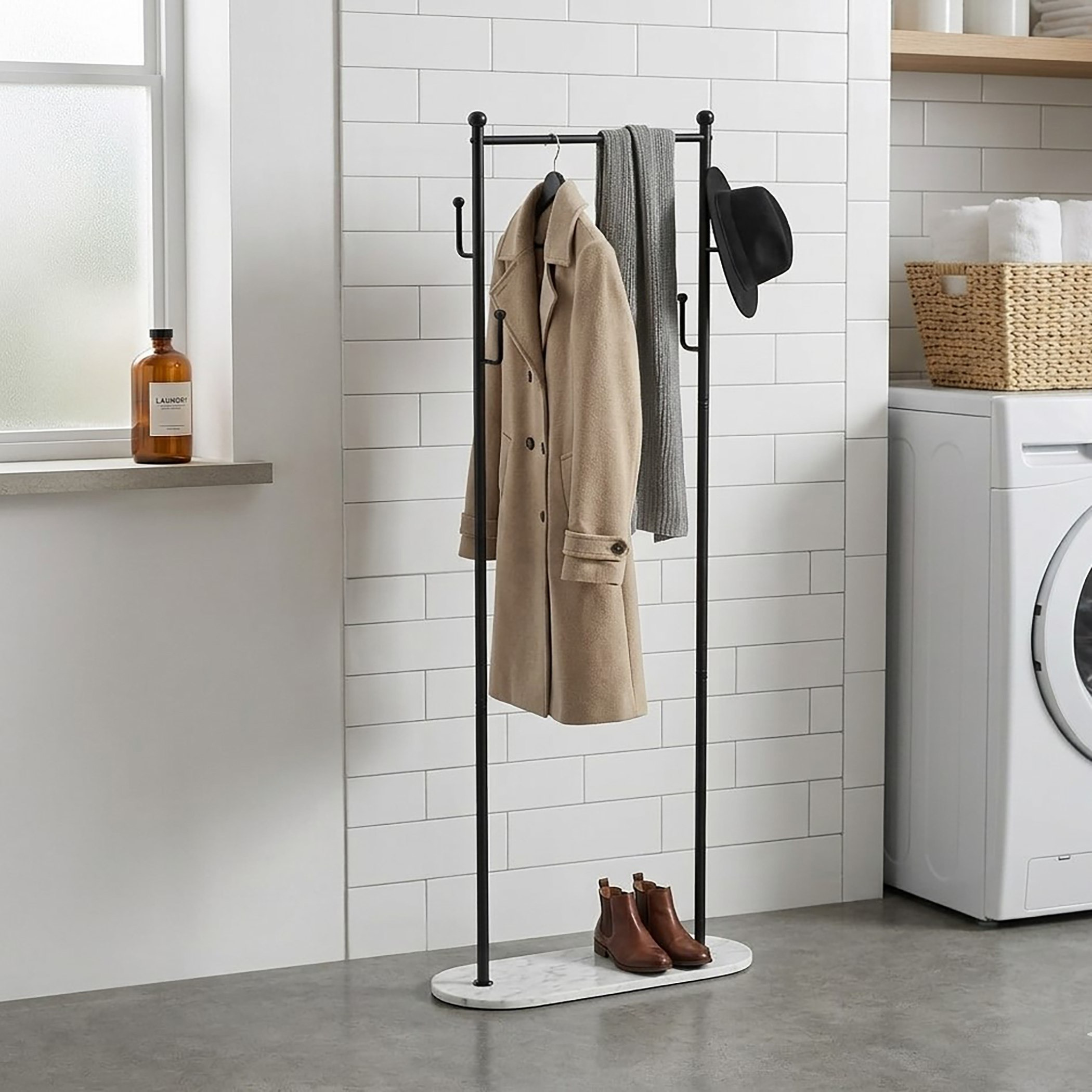 Oxford Clothes Hanger Rail - 80x30x208 cm-hbxbedroom-bedroomaccessories-hangers-image-2