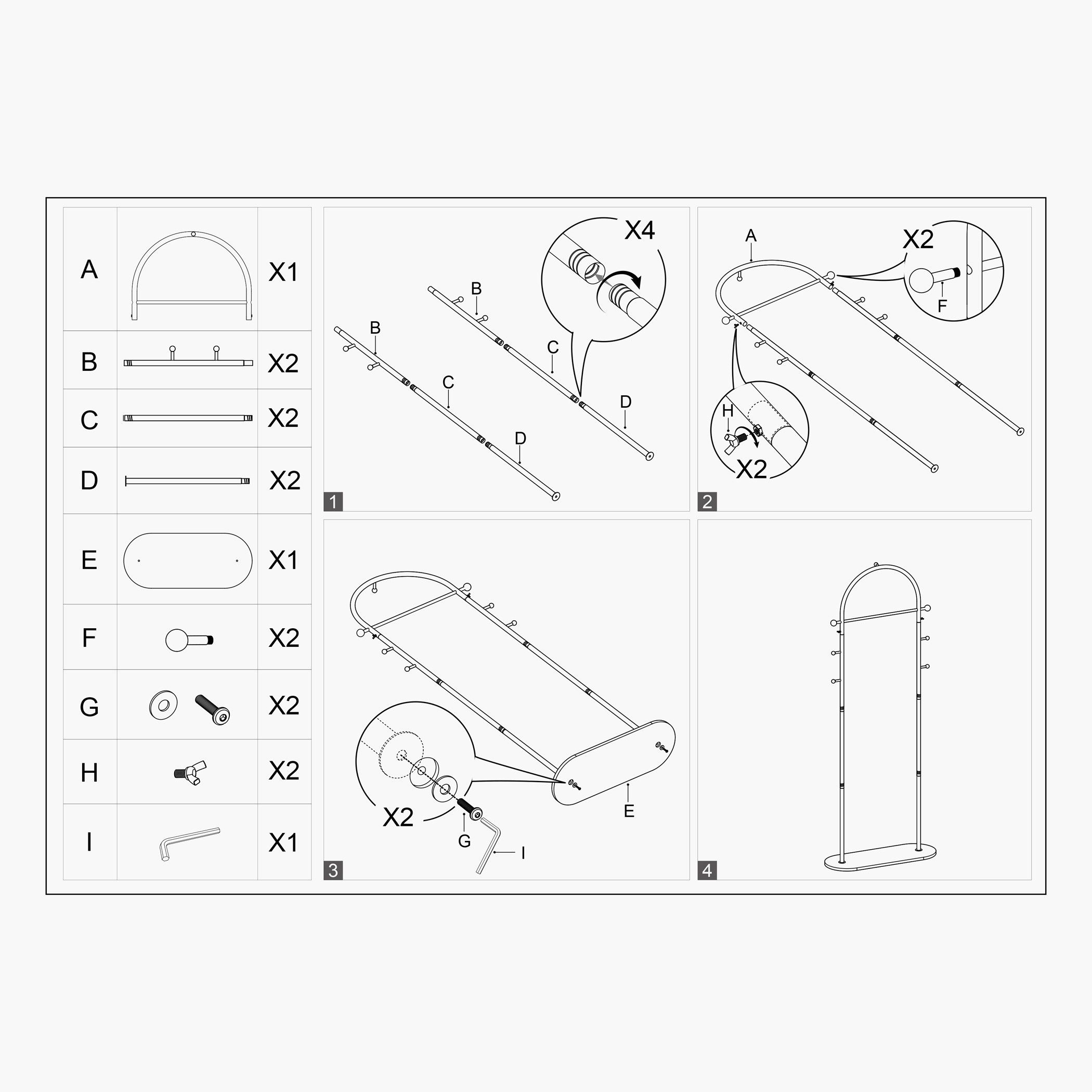 Prima Clothes Hanger Rail - 80x30x208 cm-hbxbedroom-bedroomaccessories-hangers-image-9