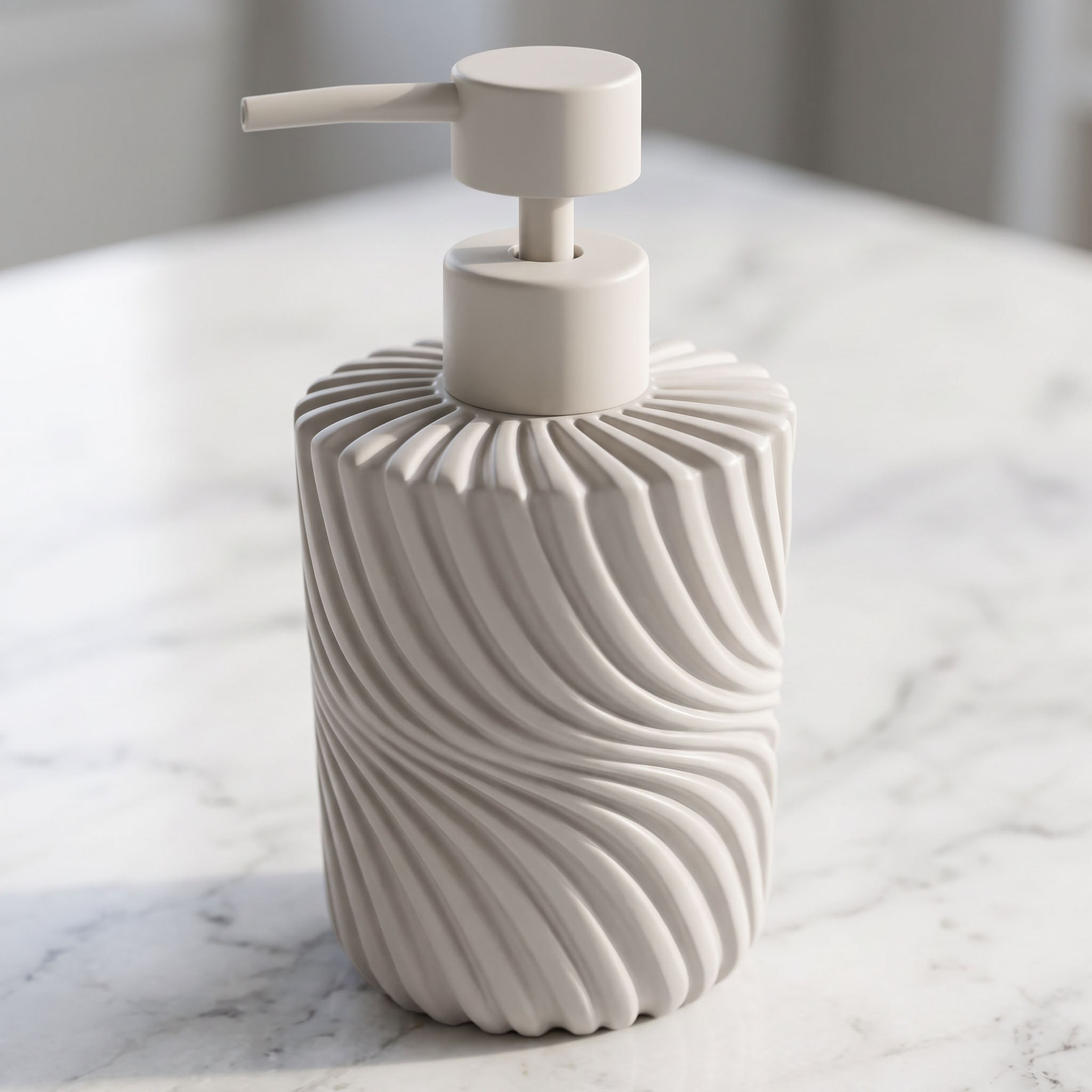 موزع صابون راتنج من آريا-hbxdecorandfurnishings-bathroomaccessories-bathroomsets-image-1