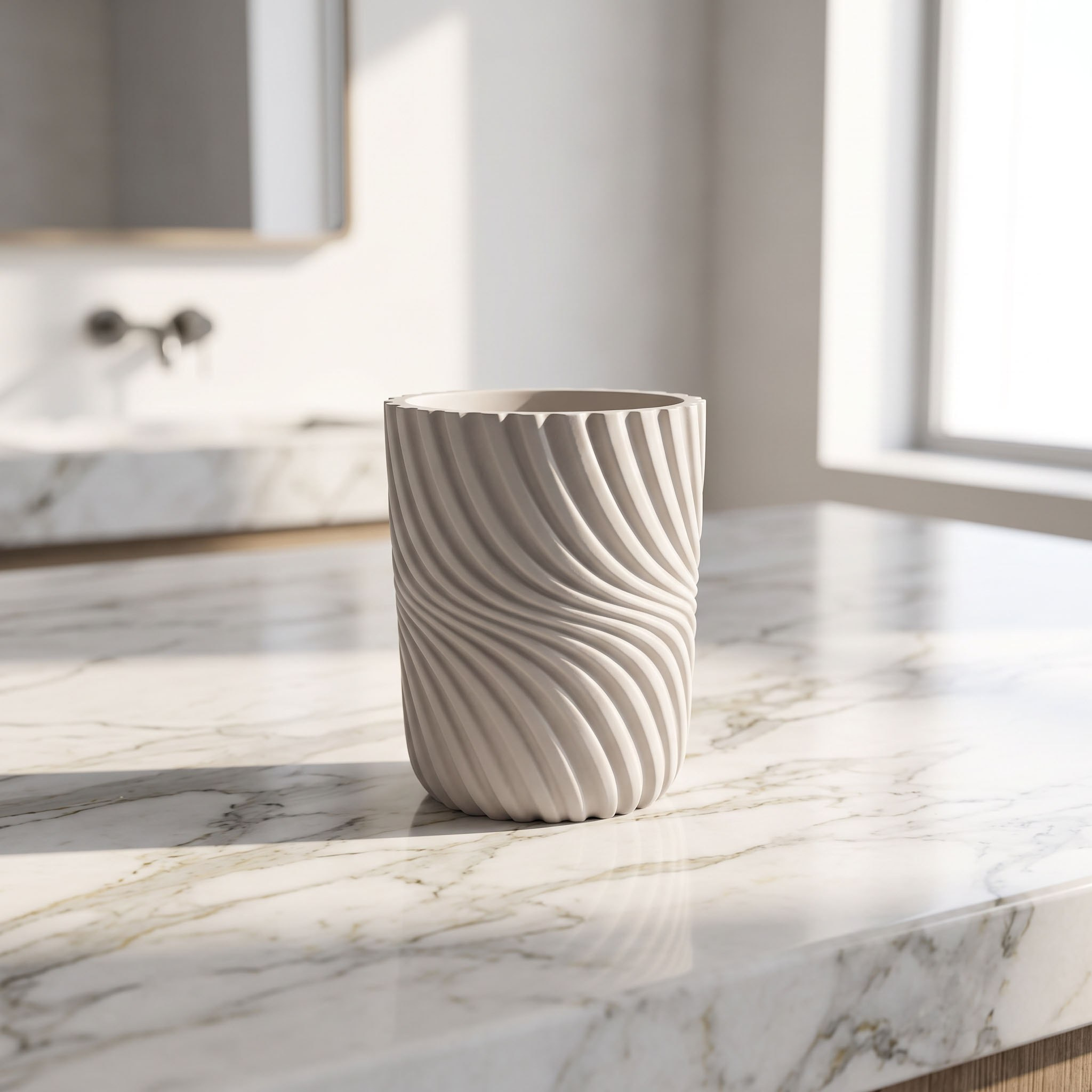 Aria Resin Tumbler-hbxdecorandfurnishings-bathroomaccessories-bathroomsets-image-1