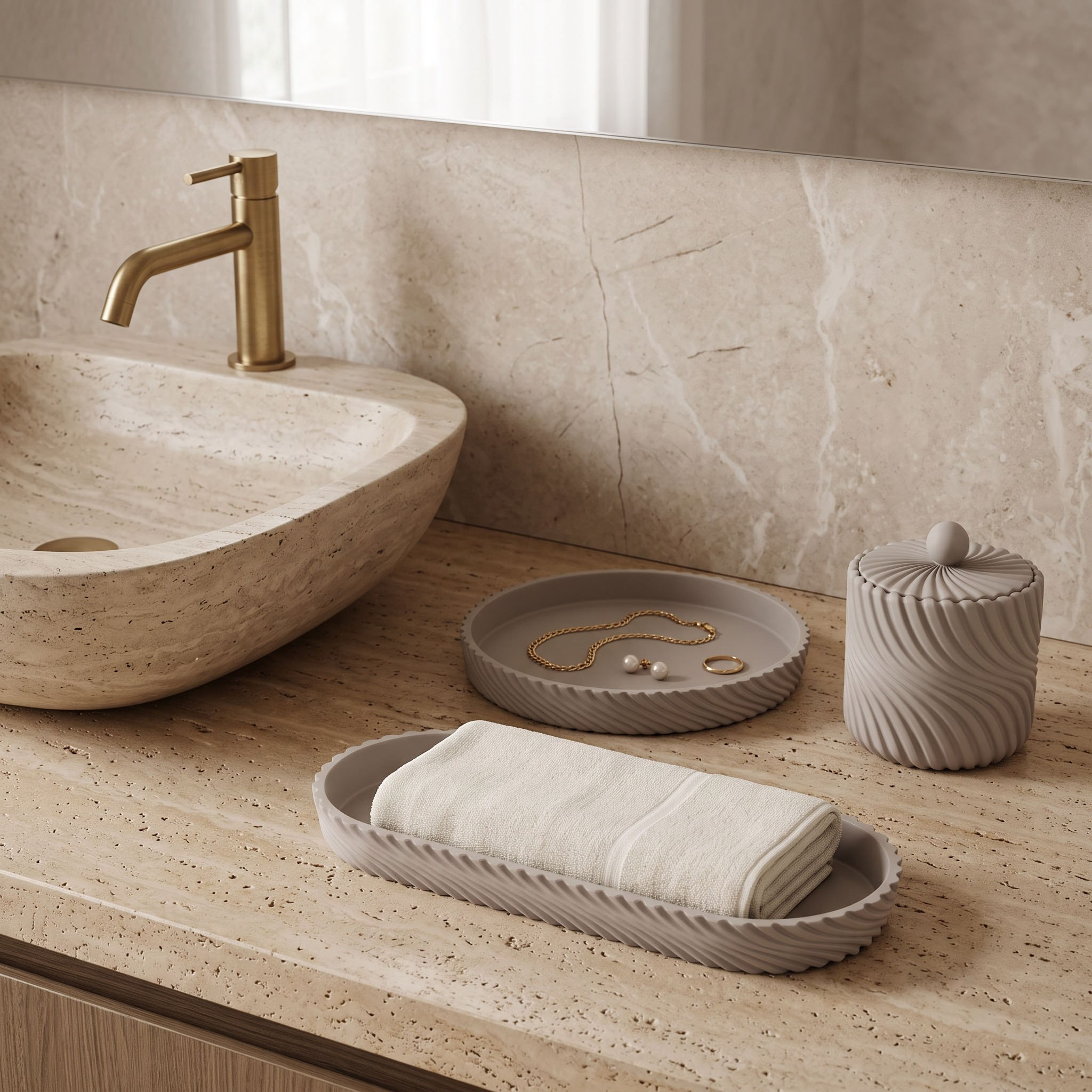 صينية زينة راتنج من آريا-hbxdecorandfurnishings-bathroomaccessories-bathroomsets-image-3