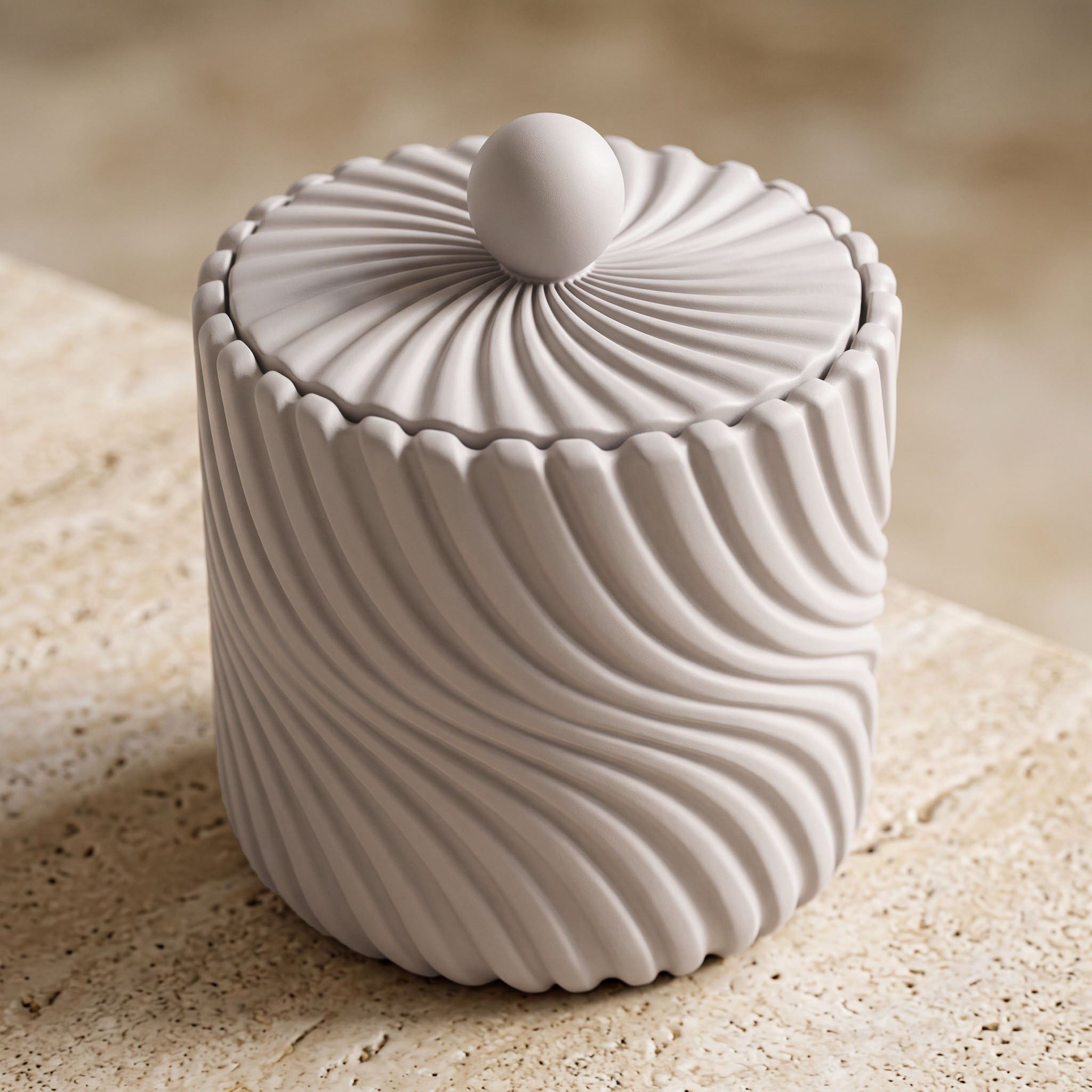 جرة قطن راتنج من أريا-hbxhomeware-bathandlaundry-tissueboxesandcottonjars-image-1