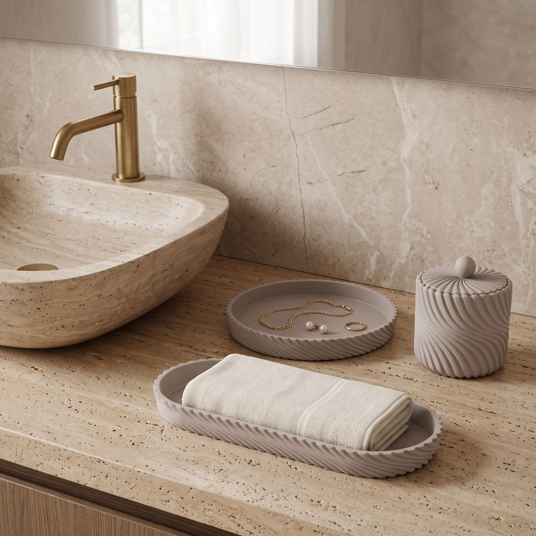 جرة قطن راتنج من أريا-hbxhomeware-bathandlaundry-tissueboxesandcottonjars-image-4