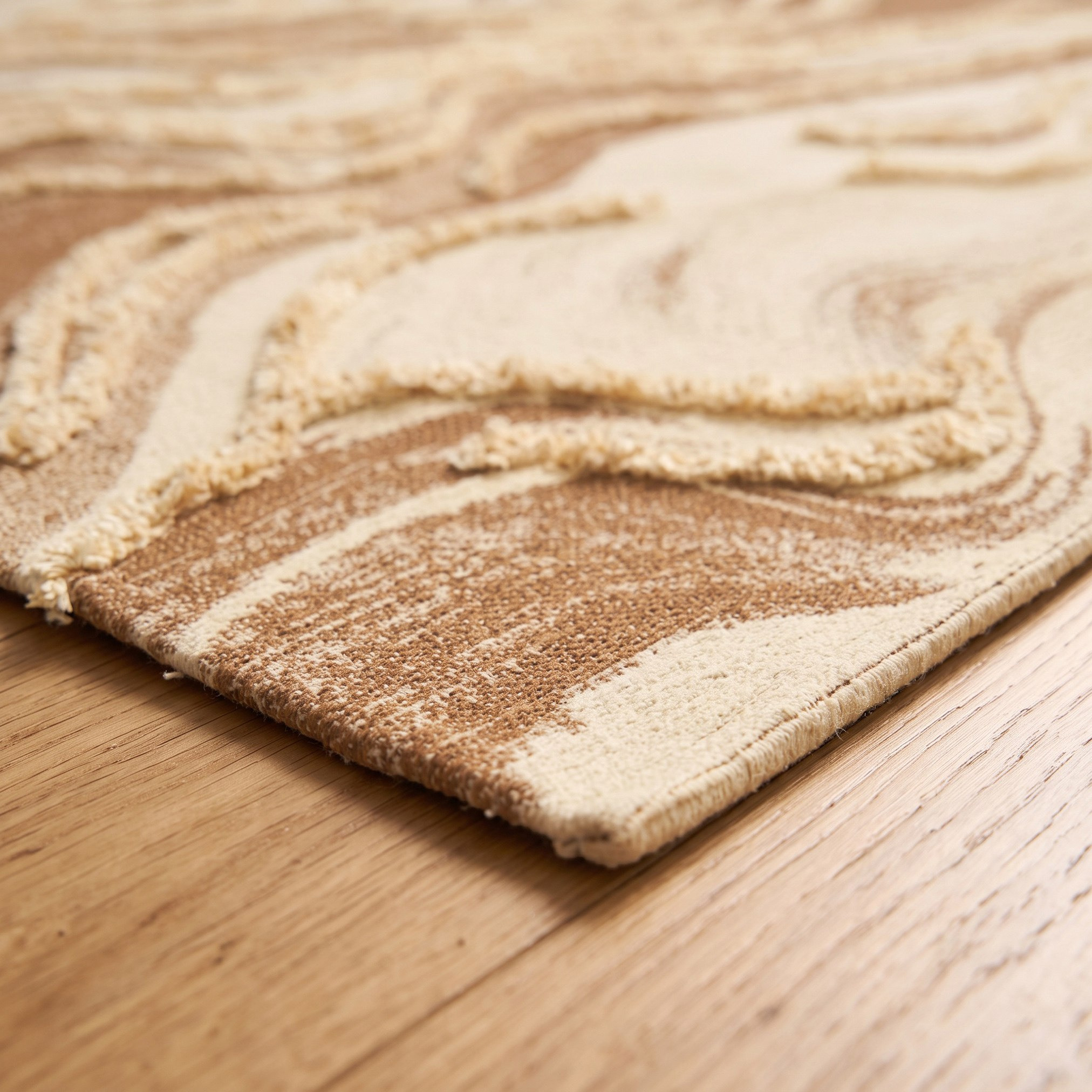 Aizel Wavy Anti-Skid Overtufted Dhurrie -120x160 cm-hbxdecorandfurnishings-floorcoverings-rugs-image-3