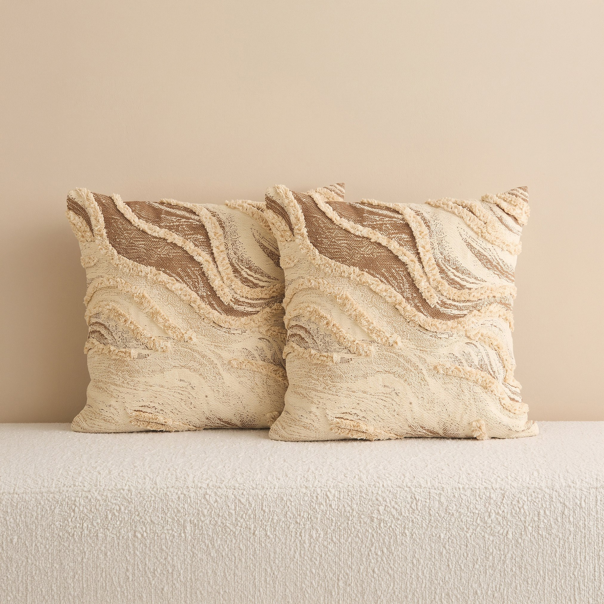 وسائد محشوة كثيفة قطعتين ويفي من آيزل - 50x50 سم-hbxlivingroom-furnishings-cushionsandcovers-filledcushions-image-1