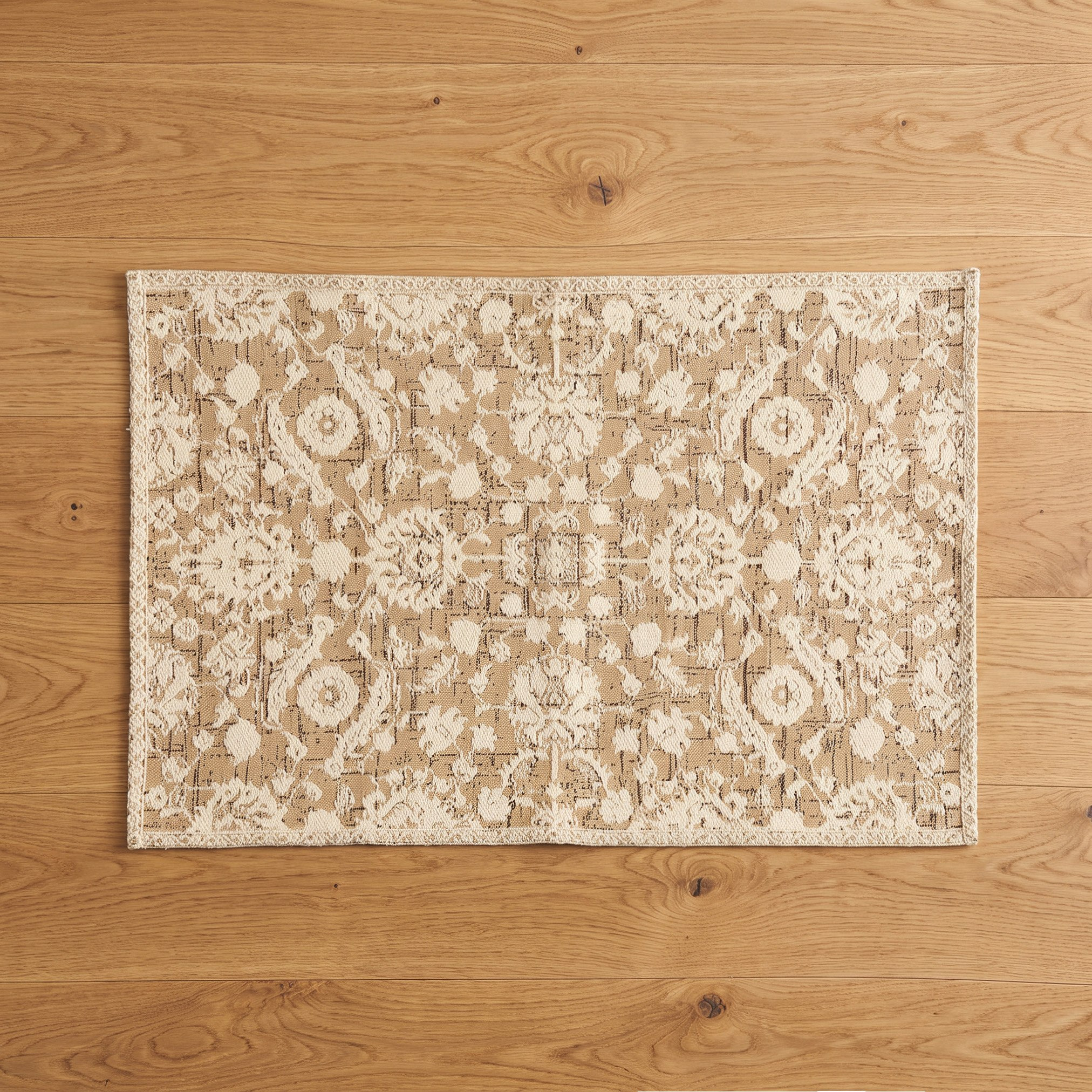 سجادة دوري جاكار بنقوش أزهار مانعة للانزلاق من أيزل - 60x90 سم-hbxdecorandfurnishings-floorcoverings-rugs-image-1