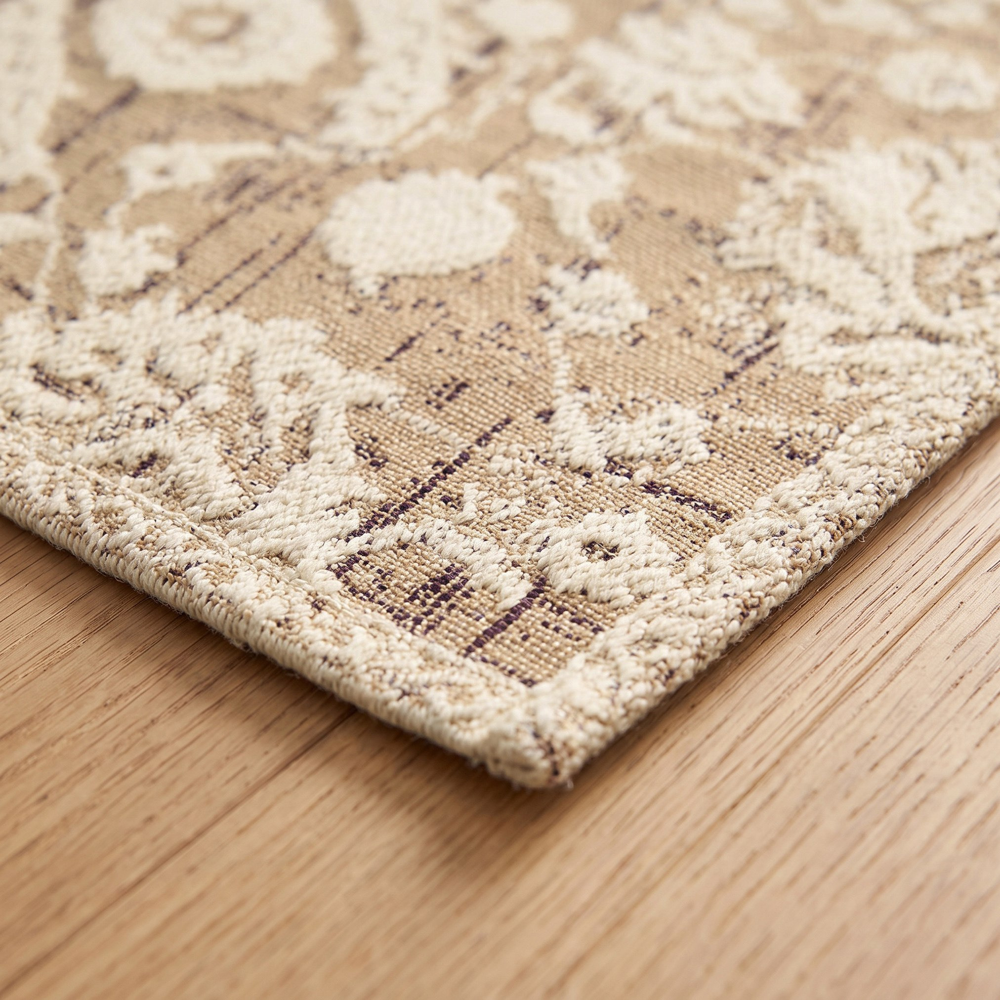 سجادة دوري جاكار بنقوش أزهار مانعة للانزلاق من أيزل - 60x90 سم-hbxdecorandfurnishings-floorcoverings-rugs-image-3