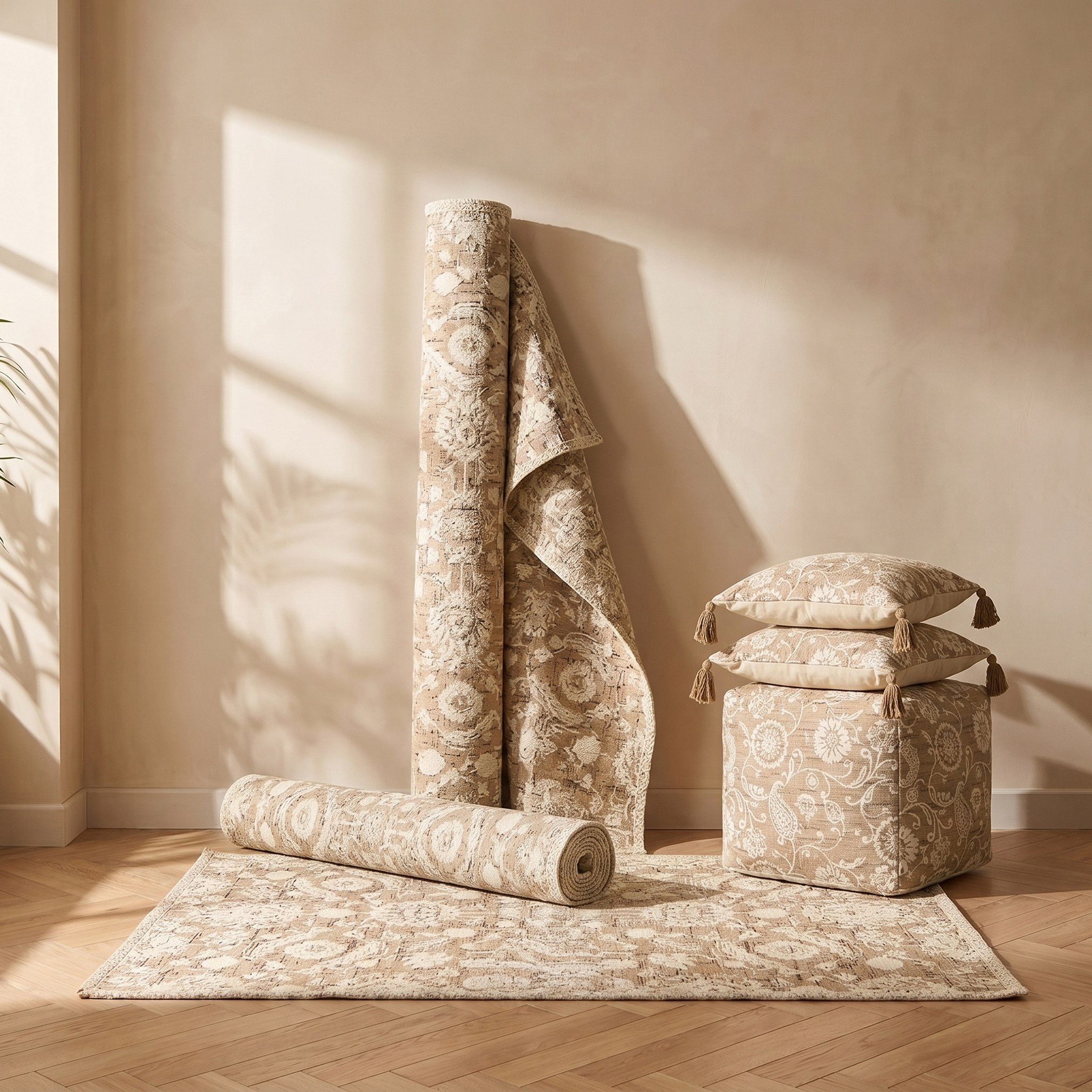 سجادة دوري جاكار بنقوش أزهار مانعة للانزلاق من أيزل - 60x90 سم-hbxdecorandfurnishings-floorcoverings-rugs-image-4