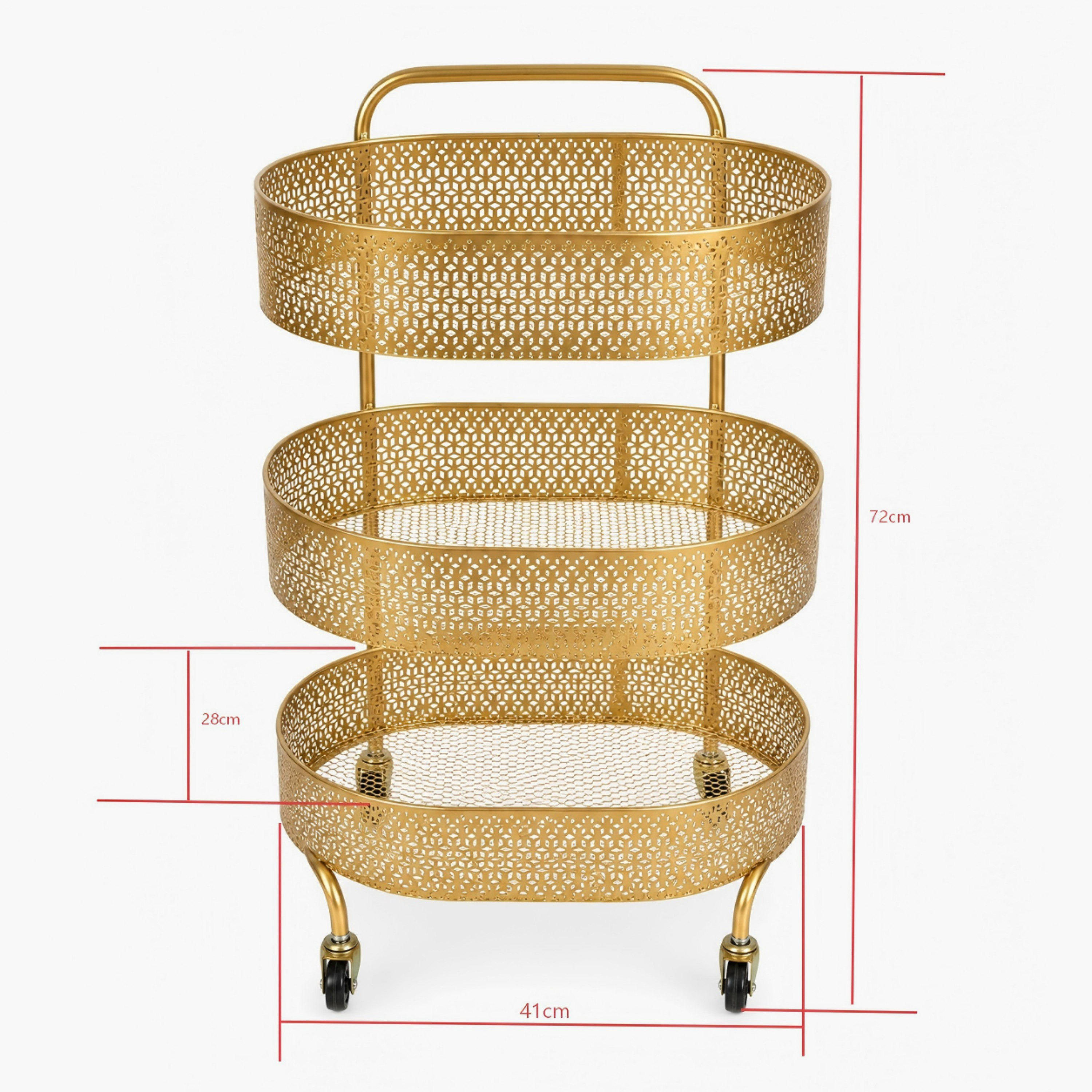 Vivian 3-Tier Oval Storage Trolley - 41x28x72 cm-hbxbedroom-bedroomaccessories-bedroomstorage-image-4