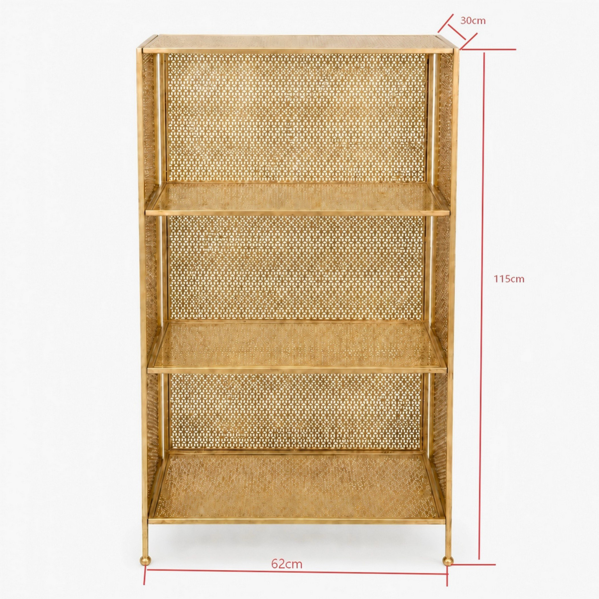 Vivian 4-Tier Foldable Storage Rack - 62x30x115 cm-hbxbedroom-bedroomaccessories-bedroomstorage-image-4