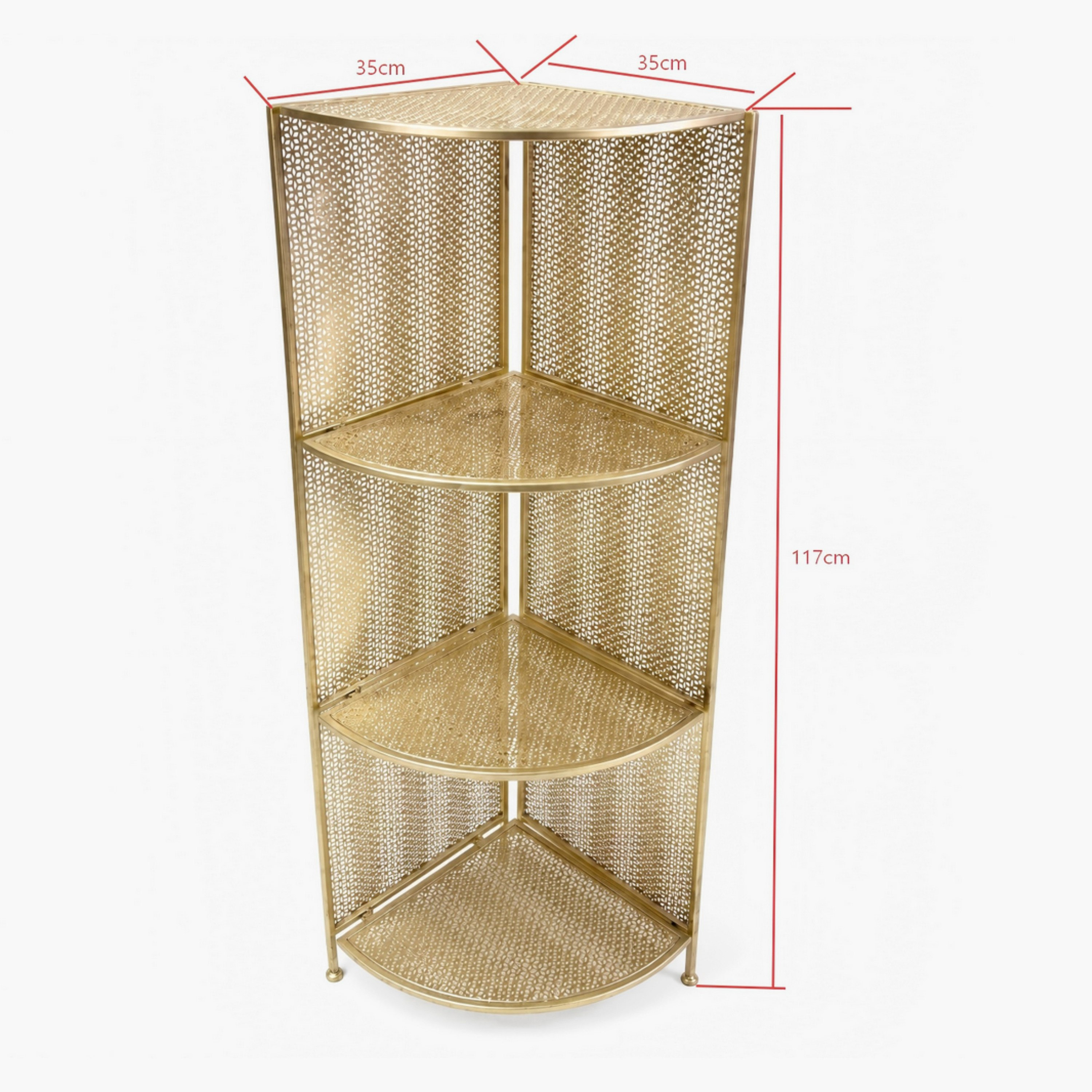 Vivian 4-Tier Corner Storage Rack - 35x35x117 cm-hbxbedroom-bedroomaccessories-bedroomstorage-image-5