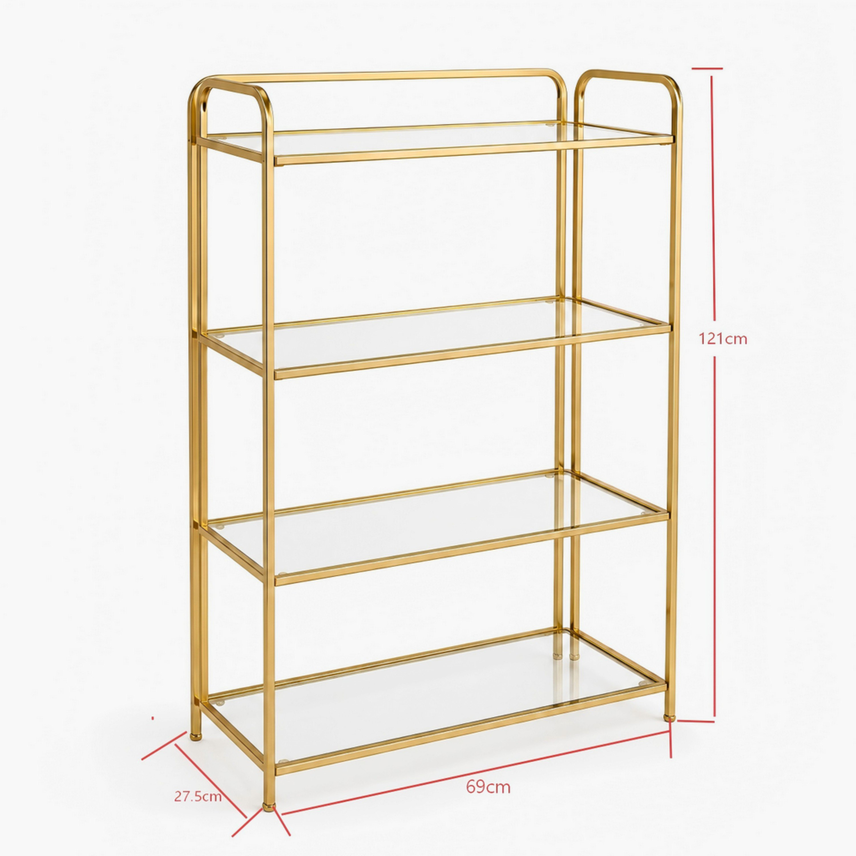 Aurum 4-Tier Storage Rack - 69x27.5x121 cm-hbxbedroom-bedroomaccessories-bedroomstorage-image-6