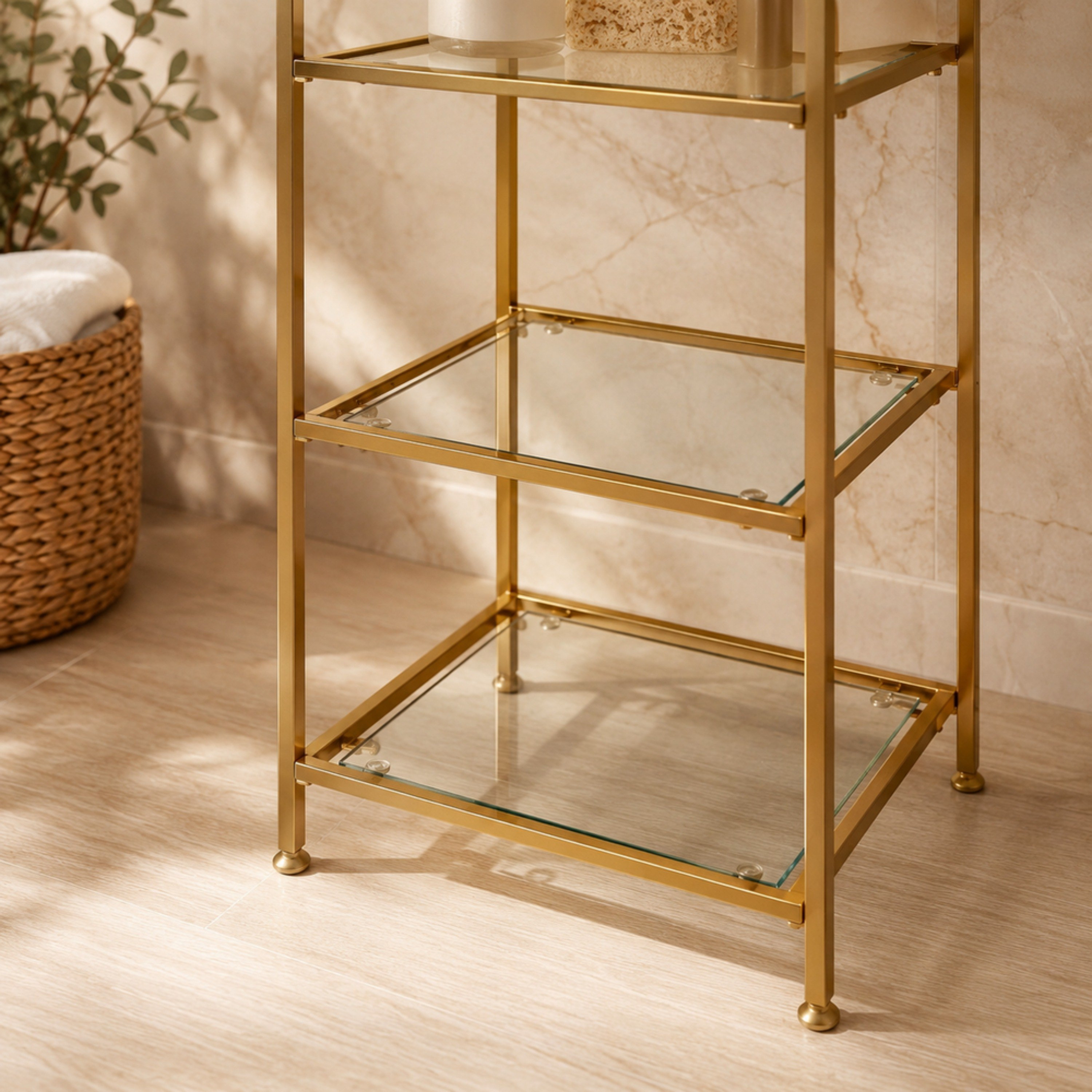 Aurum 4-Tier Storage Rack - 40x30x121 cm-hbxbedroom-bedroomaccessories-bedroomstorage-image-4