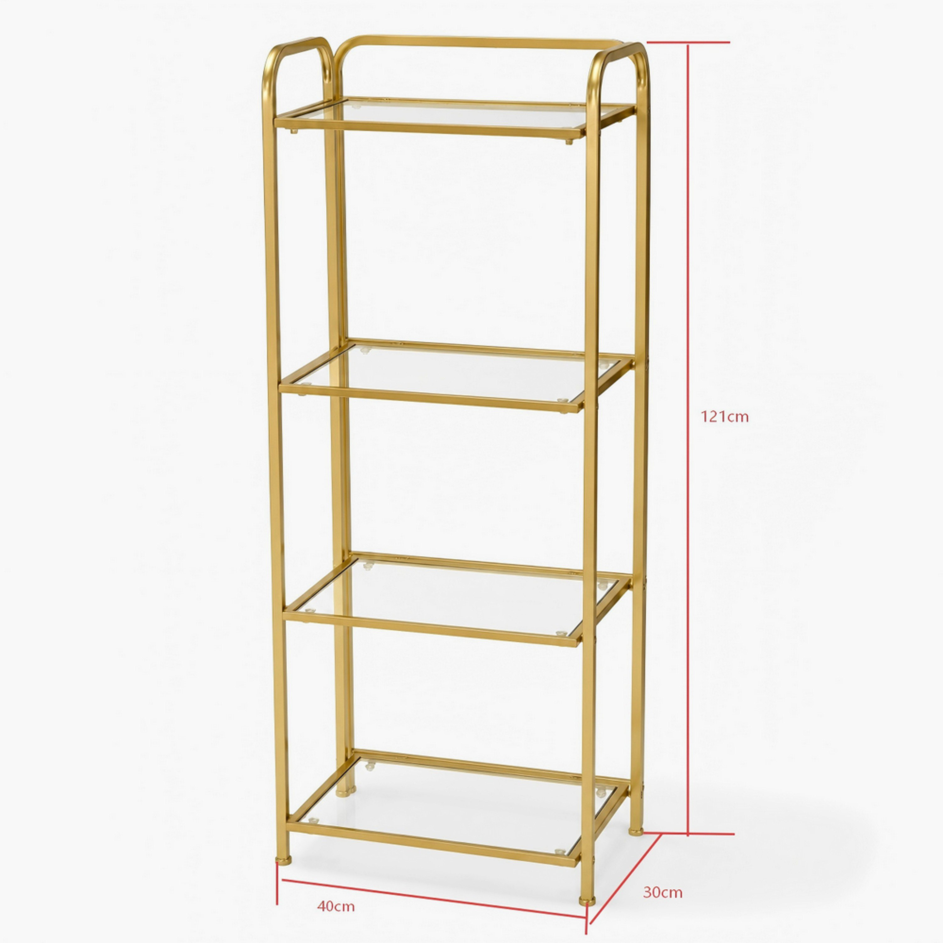 Aurum 4-Tier Storage Rack - 40x30x121 cm-hbxbedroom-bedroomaccessories-bedroomstorage-image-5