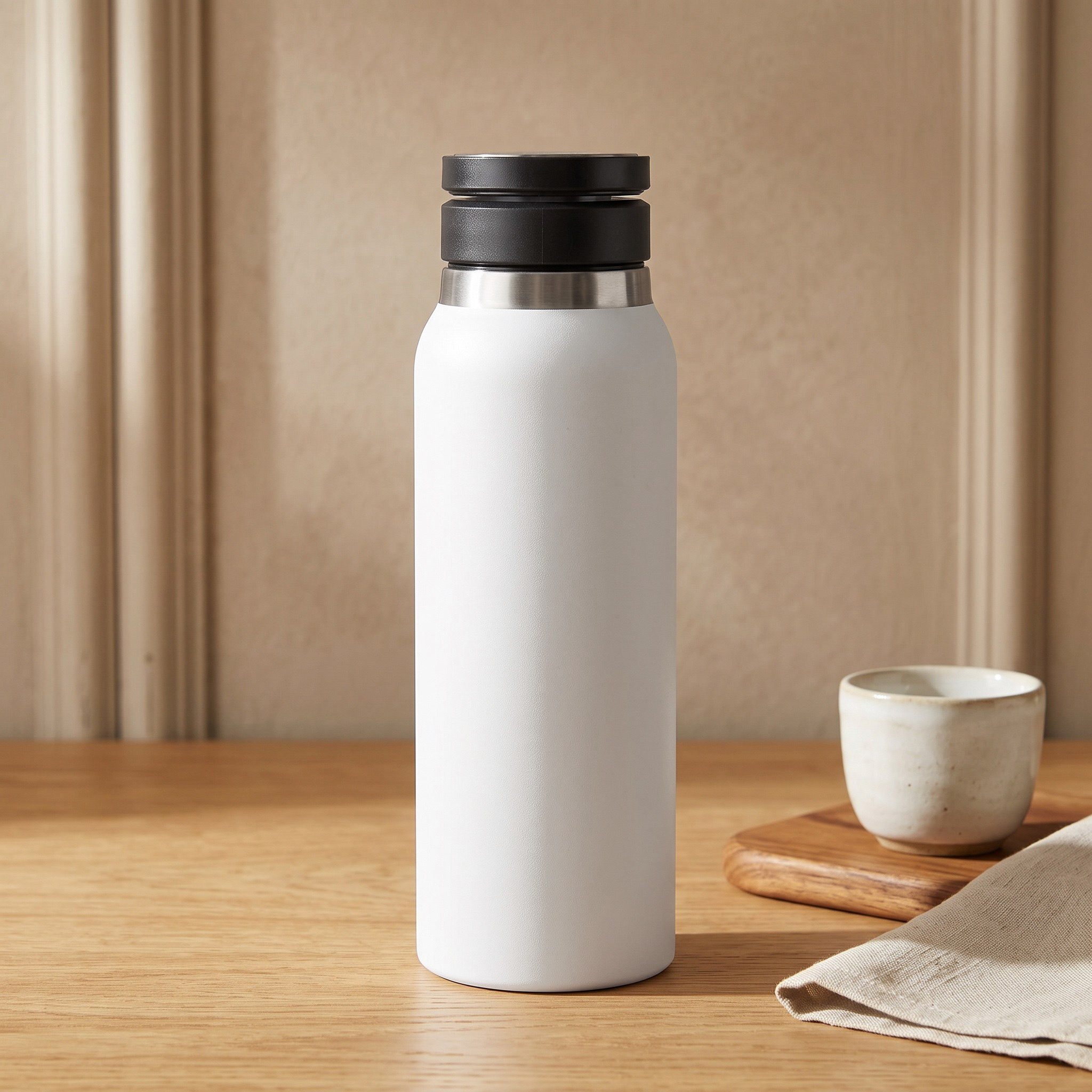Karry Steel Double Wall Flask Bottle with Mobile Holder - 700 ml-hbxhomeware-hbxkitchen-image-4