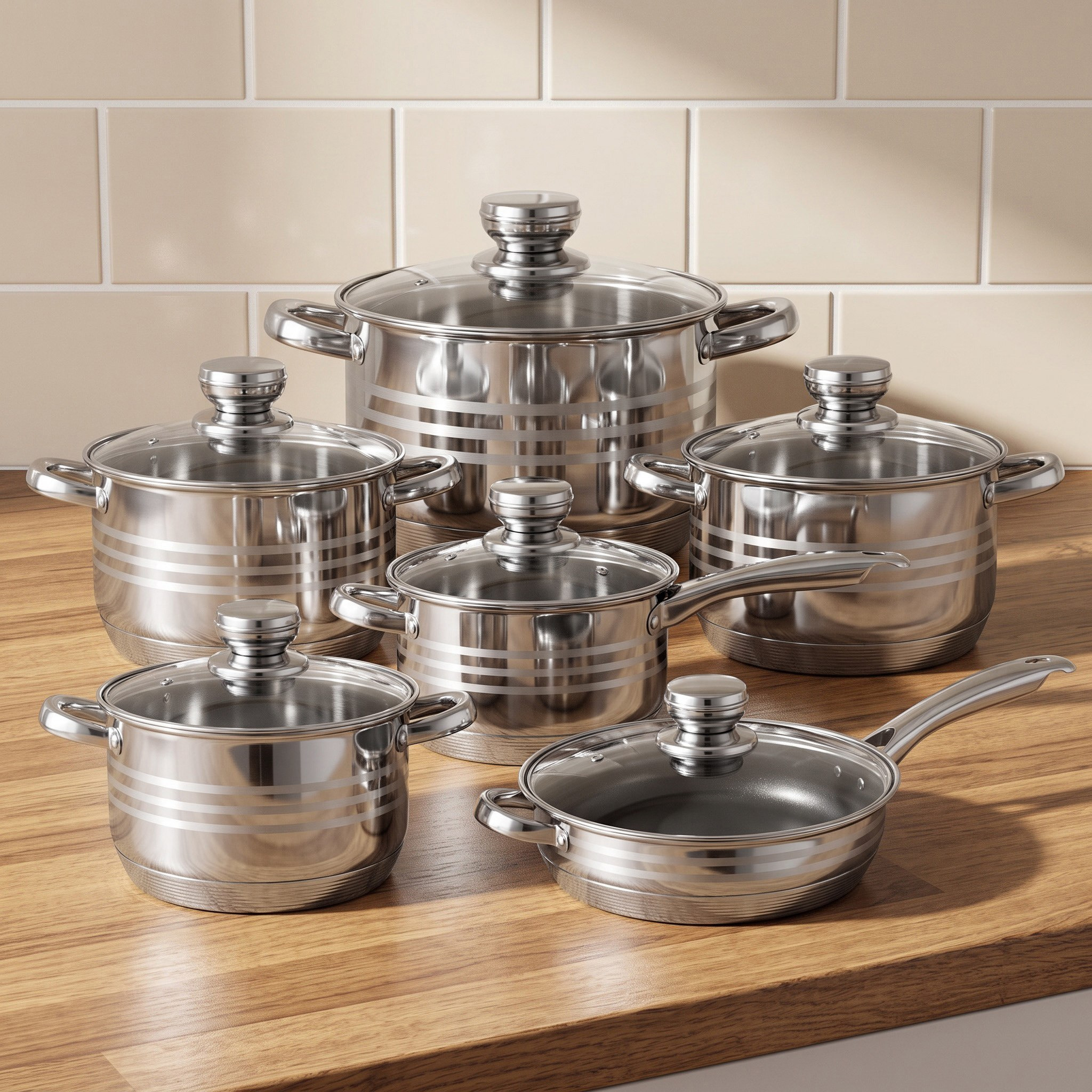 Stilo 12-Piece Stainless Steel Cookware Set-hbxkitchen-kitchenware-foodpreparation-image-1