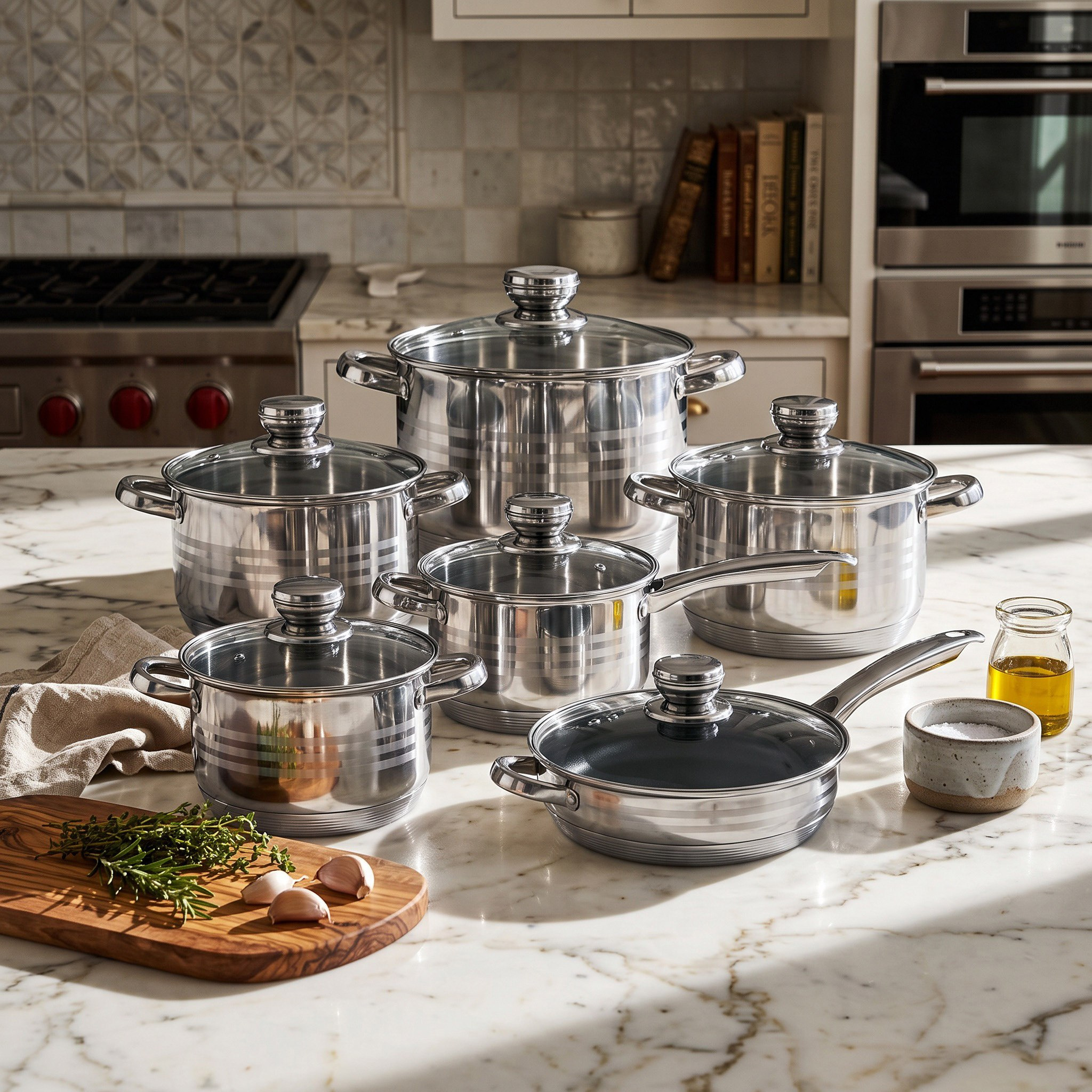 Stilo 12-Piece Stainless Steel Cookware Set-hbxkitchen-kitchenware-foodpreparation-image-4