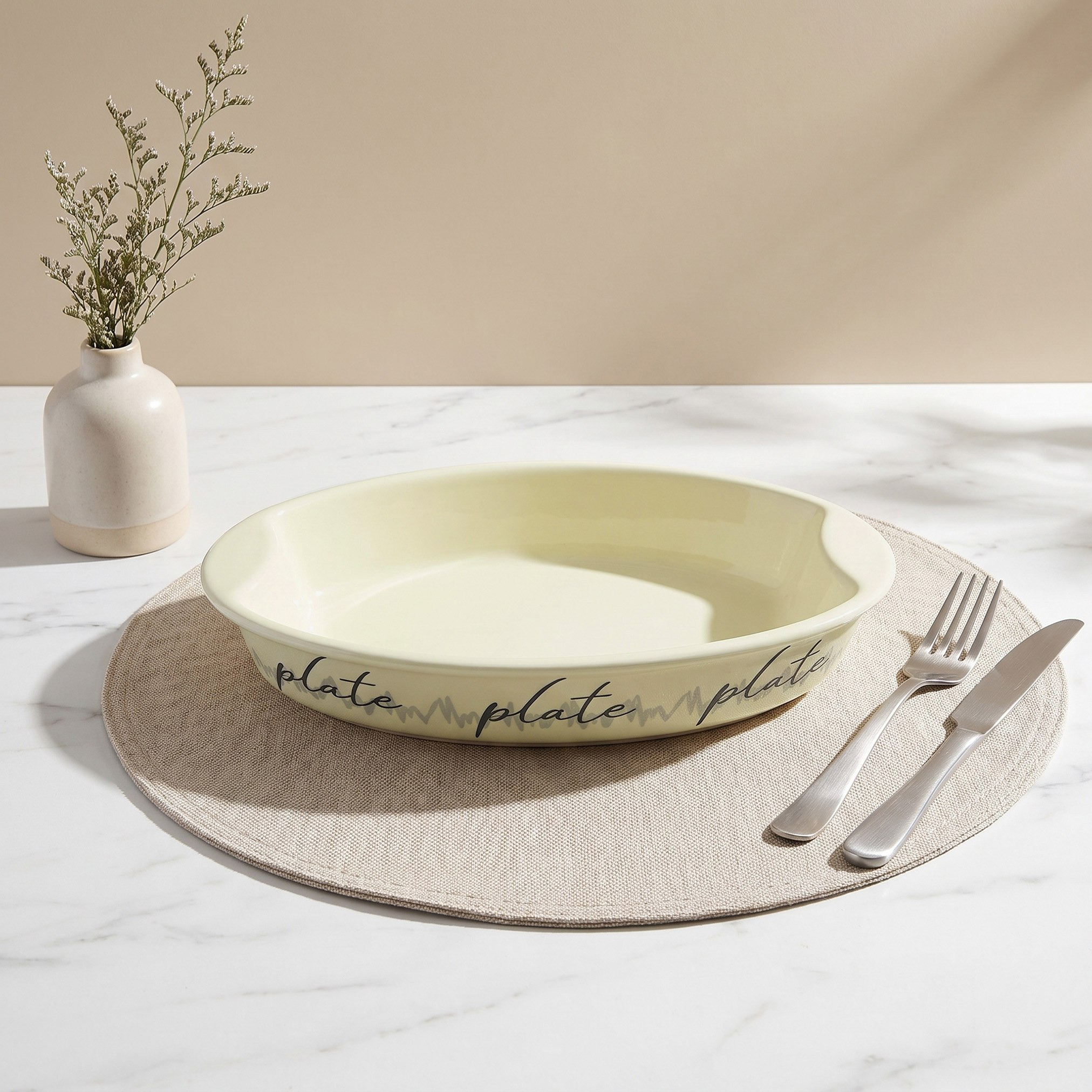 صحن خبز بيضاوي من ووردسكيب - 27 سم-hbxkitchen-bakeware-image-1
