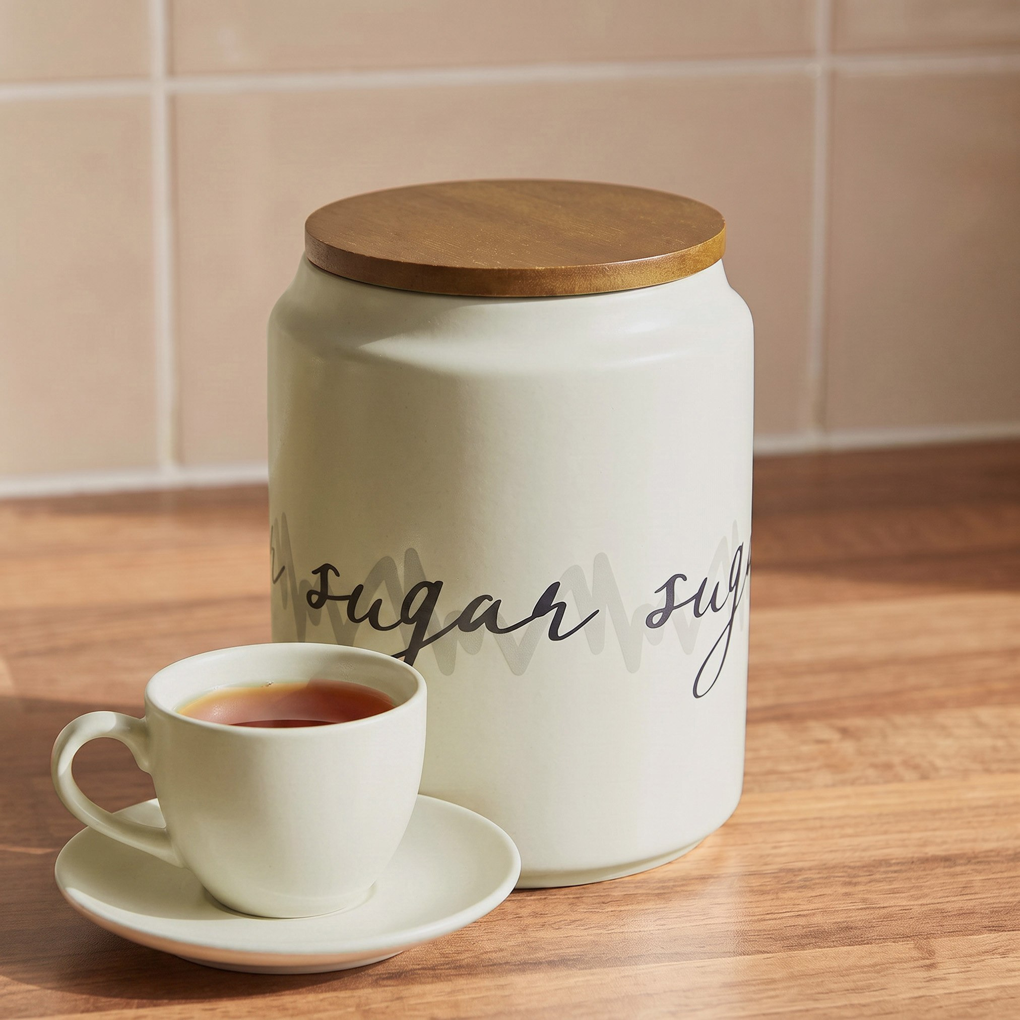 Wordscape Sugar Jar - 15 cm-hbxhomeware-kitchenware-containersandjars-image-1