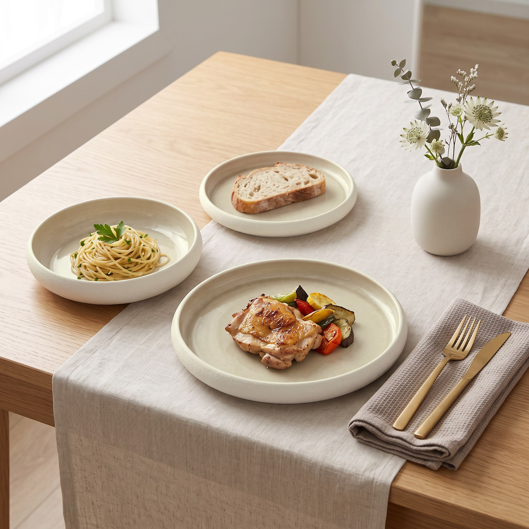 صحن عشاء من لكزس - 26 سم-hbxdecorandfurnishings-tabletop-crockery-image-3