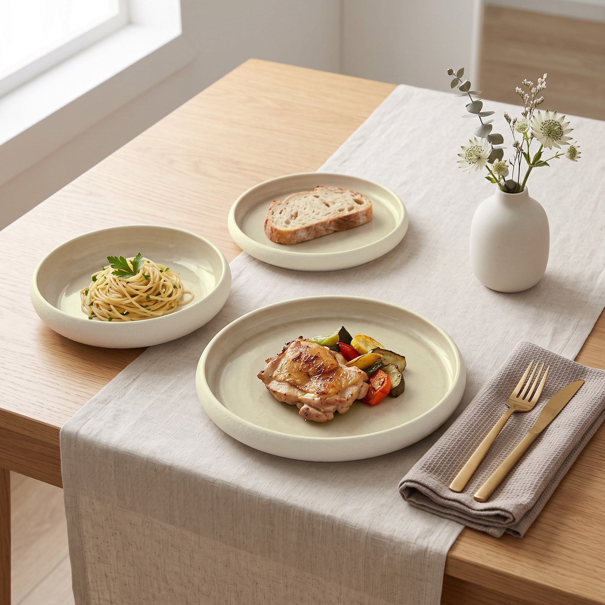 Lexus Pasta Plate - 22 cm-hbxdecorandfurnishings-tabletop-crockery-image-3