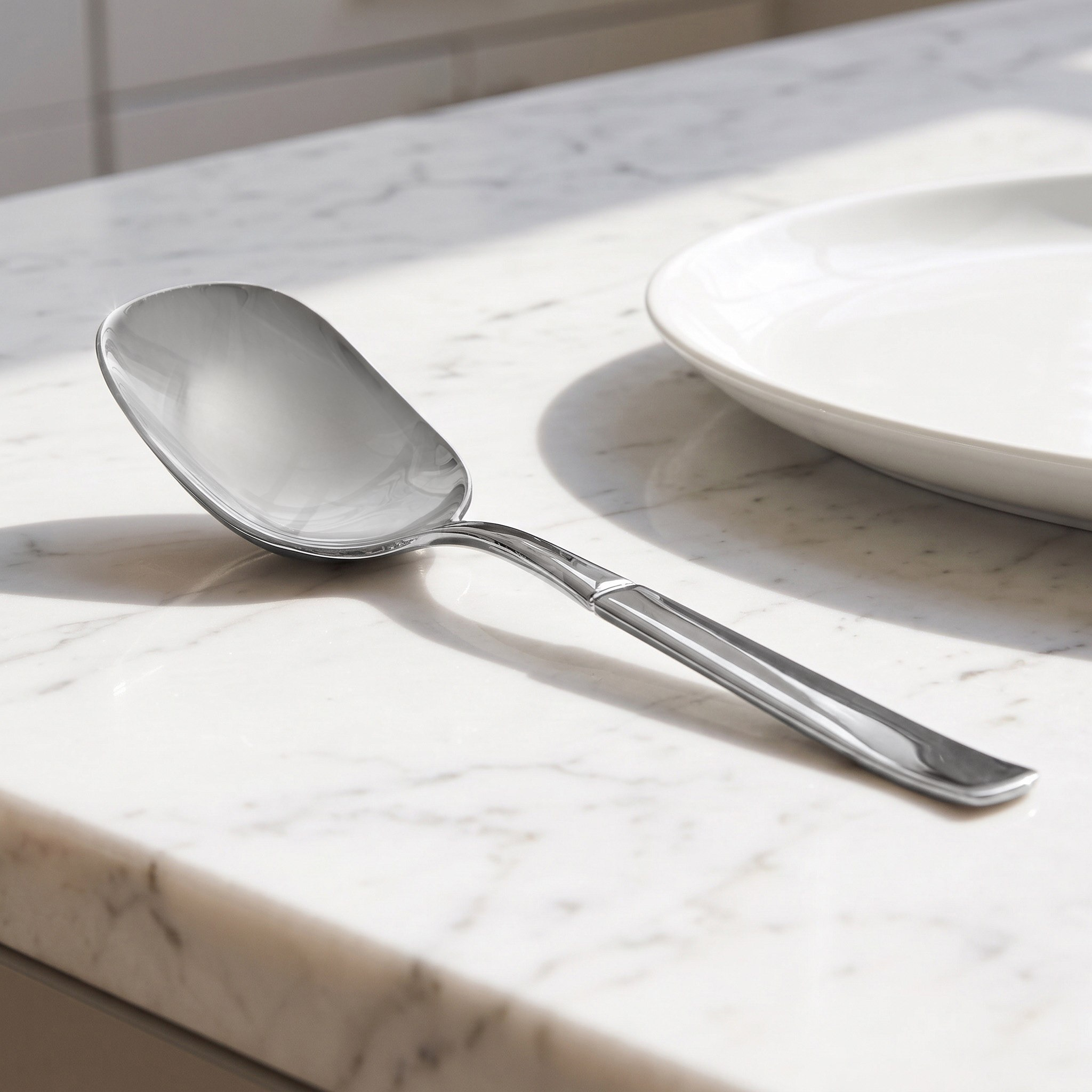 Stilo Square Serving Spoon - 25.4 cm-hbxkitchen-kitchenware-kitchenaccessories-image-1