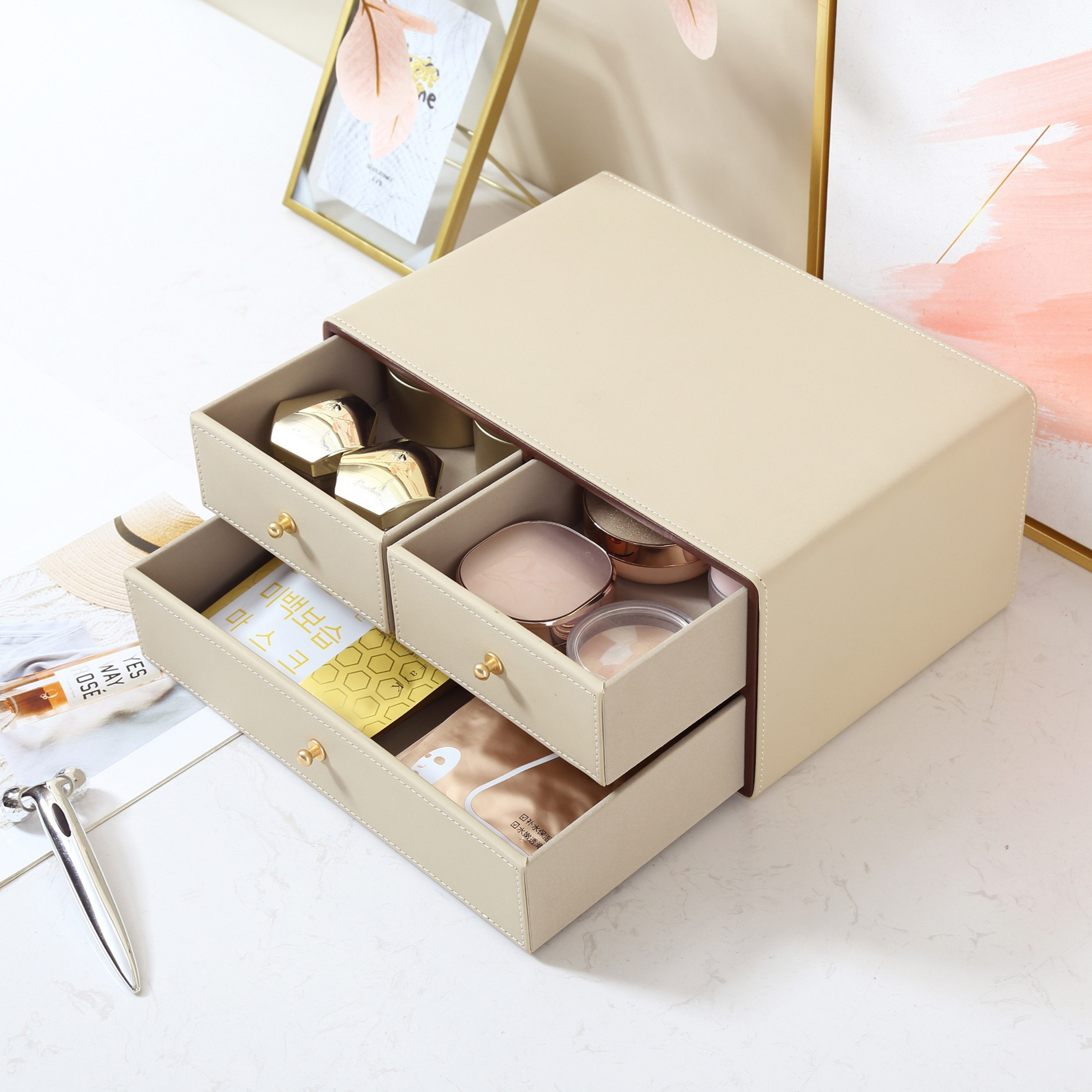 Aura 3-Drawer Box - 32.4x21.5x15 cm-hbxhomeware-hbxbedroom-image-1