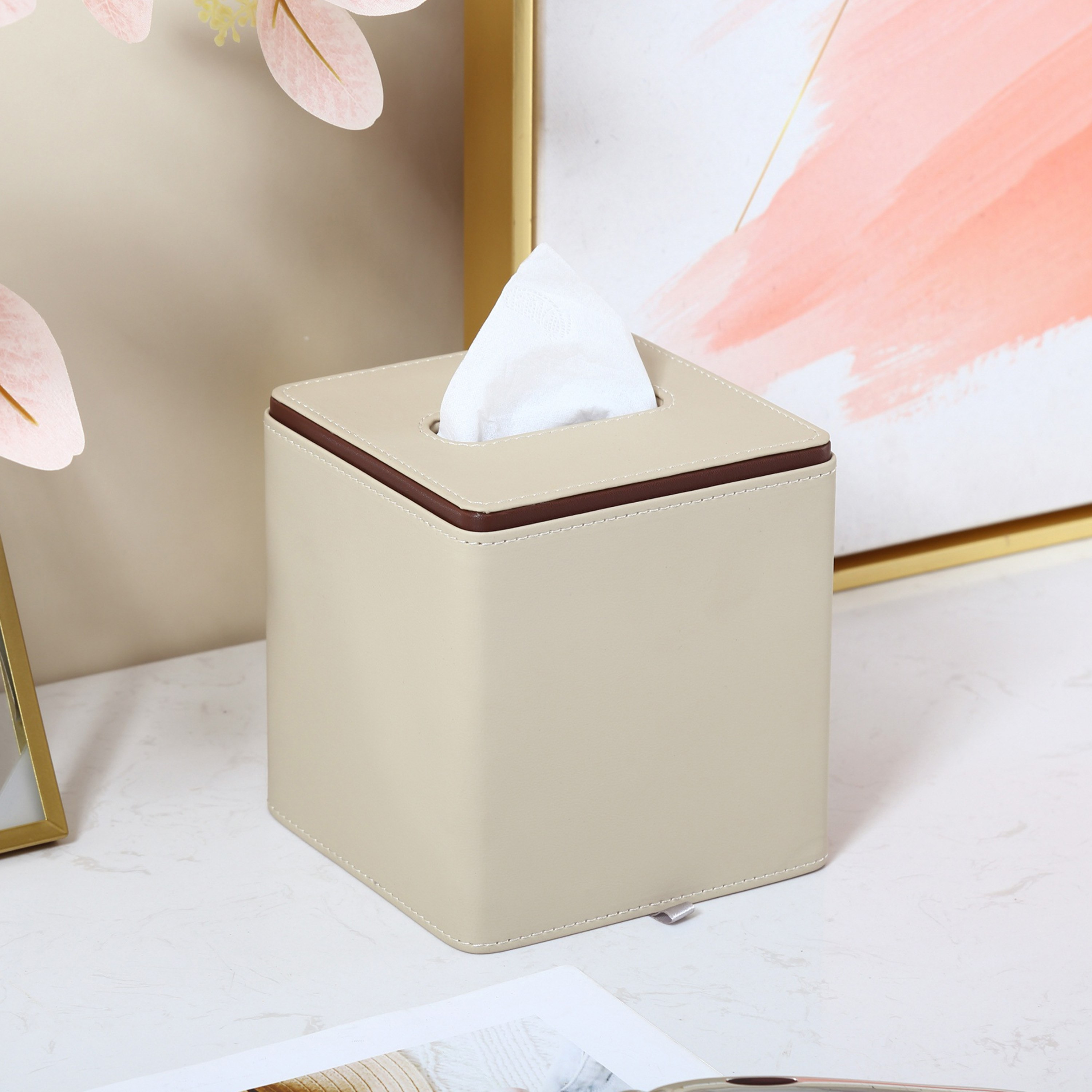 علبة مناديل من أورا - 13.5x13.5x14.5 سم-hbxhomeware-hbxbedroom-image-1
