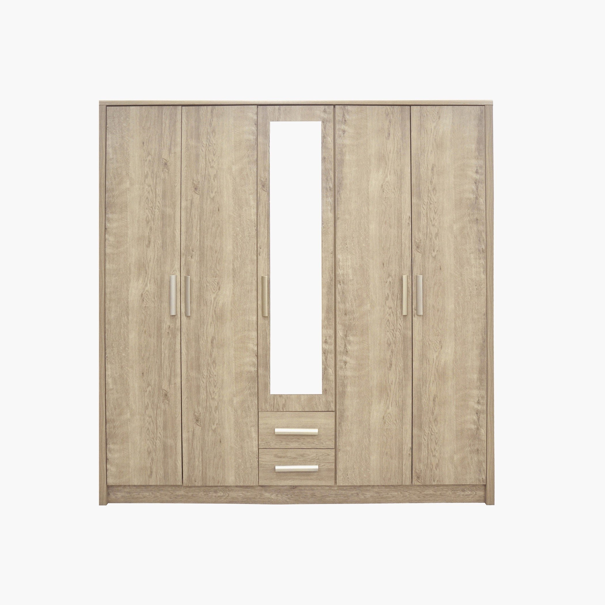 خزانة ملابس بـ5 أبواب ودرجين من كيرفي نكست-hbxfurniture-wardrobes-image-9