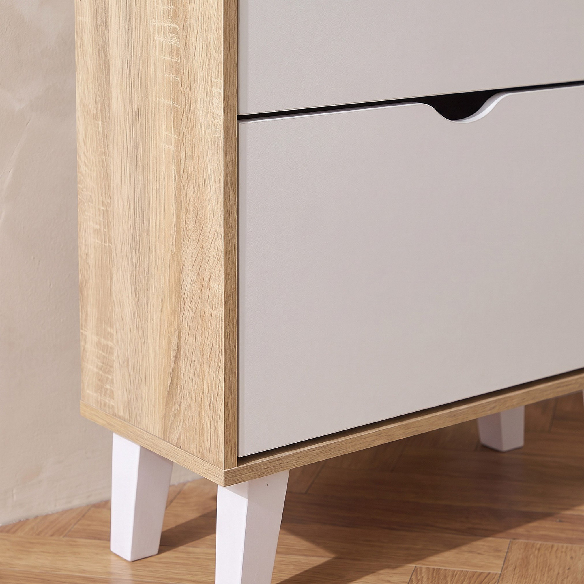 Alford Albany 12-Pair 2-Tier Shoe Cabinet with 2 Doors and Drawer-hbxbedroom-shoecabinetsandracks-image-6