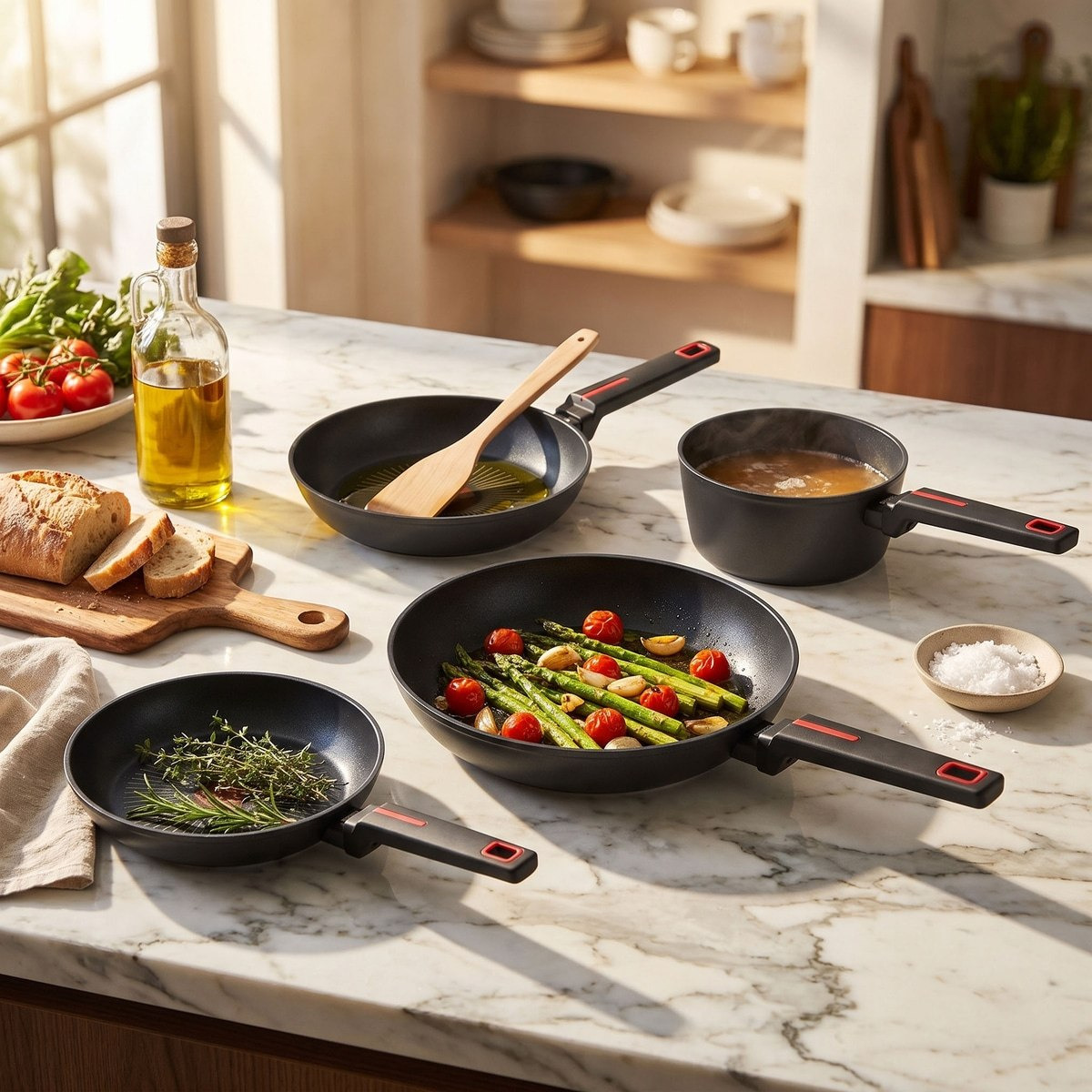 Bakers Secret Red Dot Forged Sauce Pan Without Lid - 18 cm-hbxkitchen-cookware-image-5