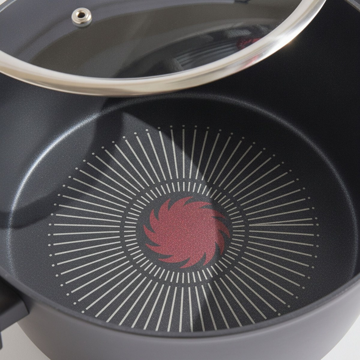 Bakers Secret Red Dot Forged Casserole with Lid - 24 cm-hbxkitchen-cookware-image-2
